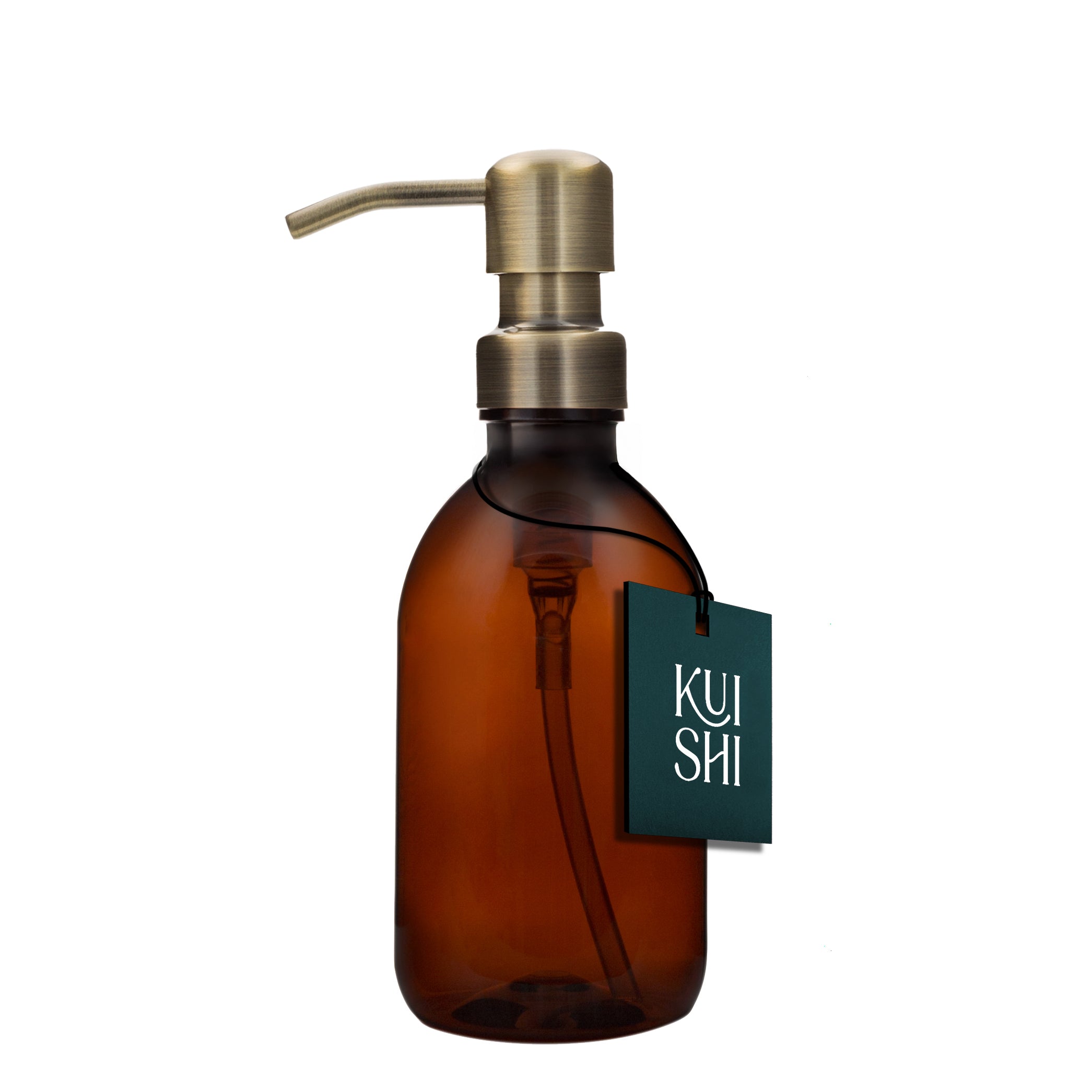 Distributeur de savon réutilisable Kuishi avec pompe en acier inoxydable