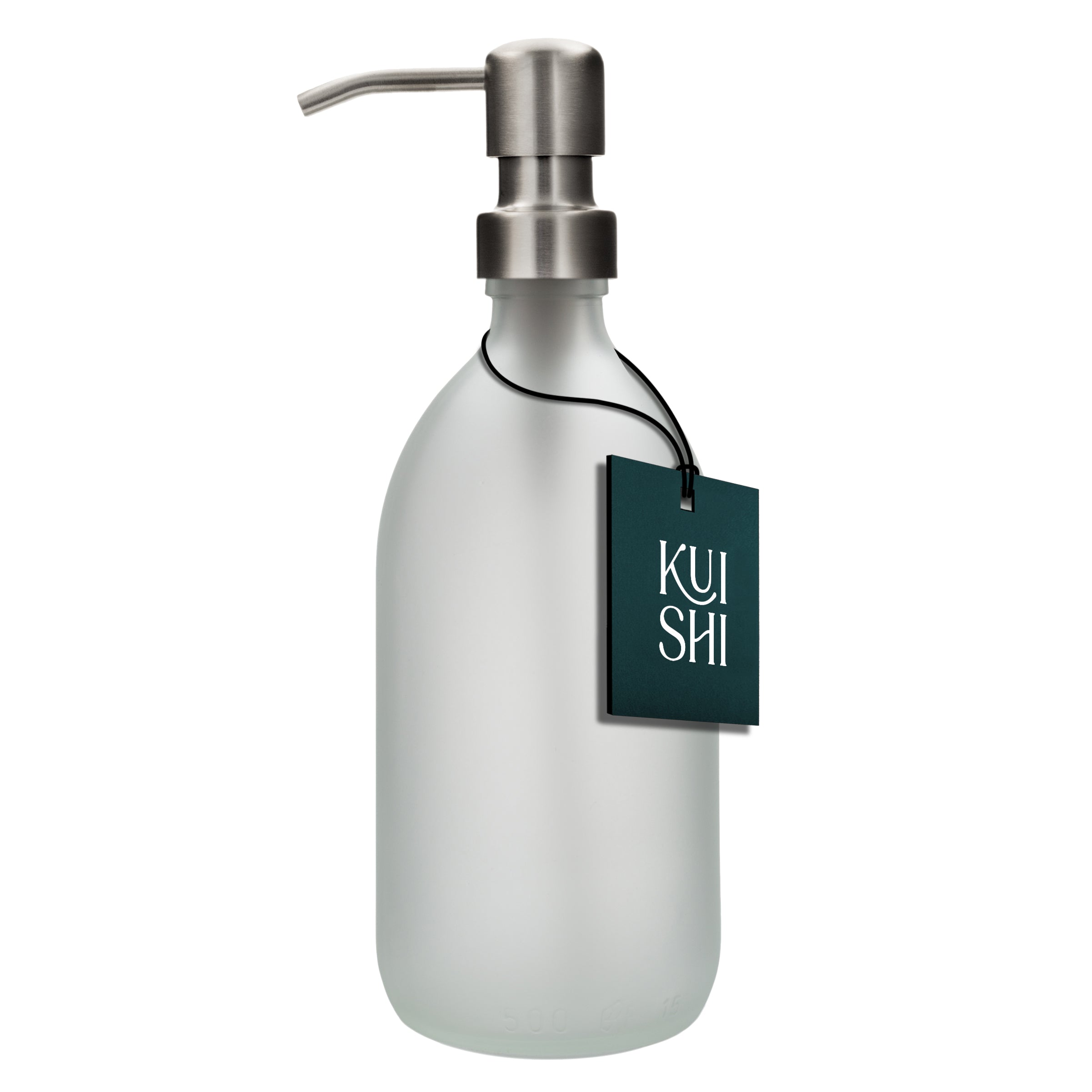 Distributeur de savon en verre blanc Kuishi