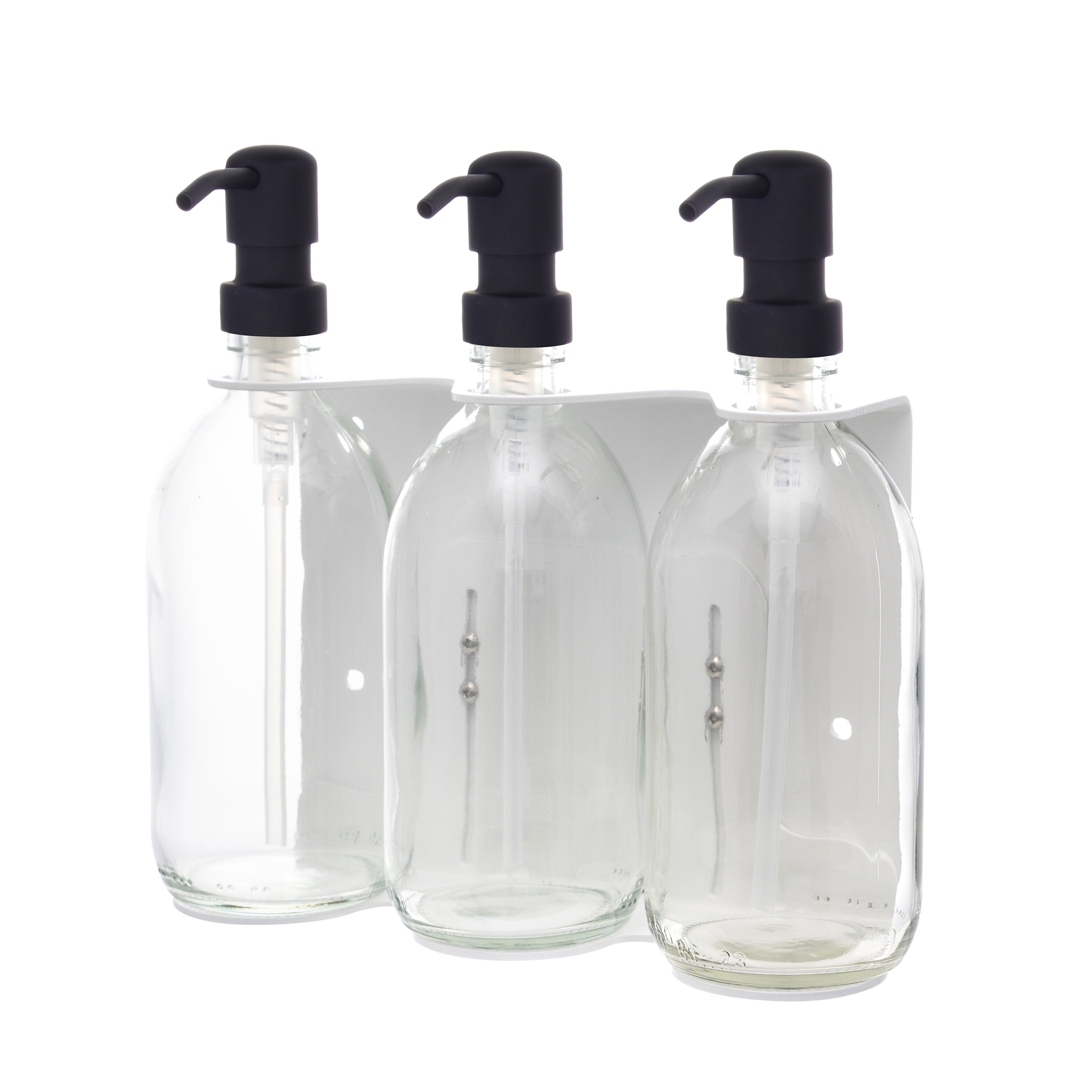 Distributeur de savon mural Kuishi triple - Blanc