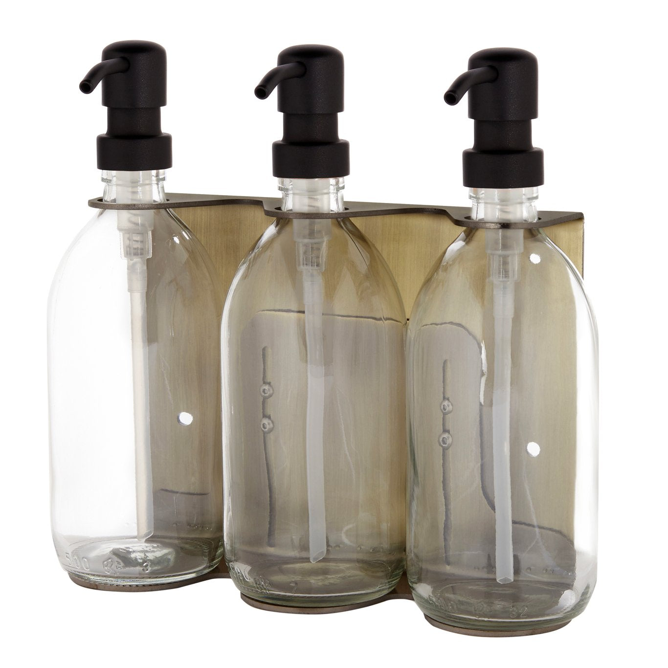 Distributeur de savon mural Kuishi triple doré
