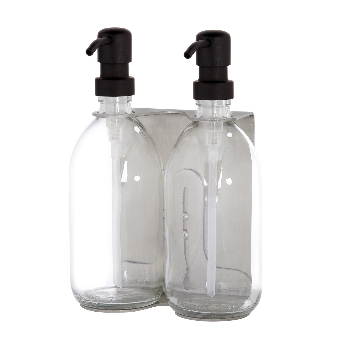 Distributeur de savon mural Kuishi - Double, Nickelle