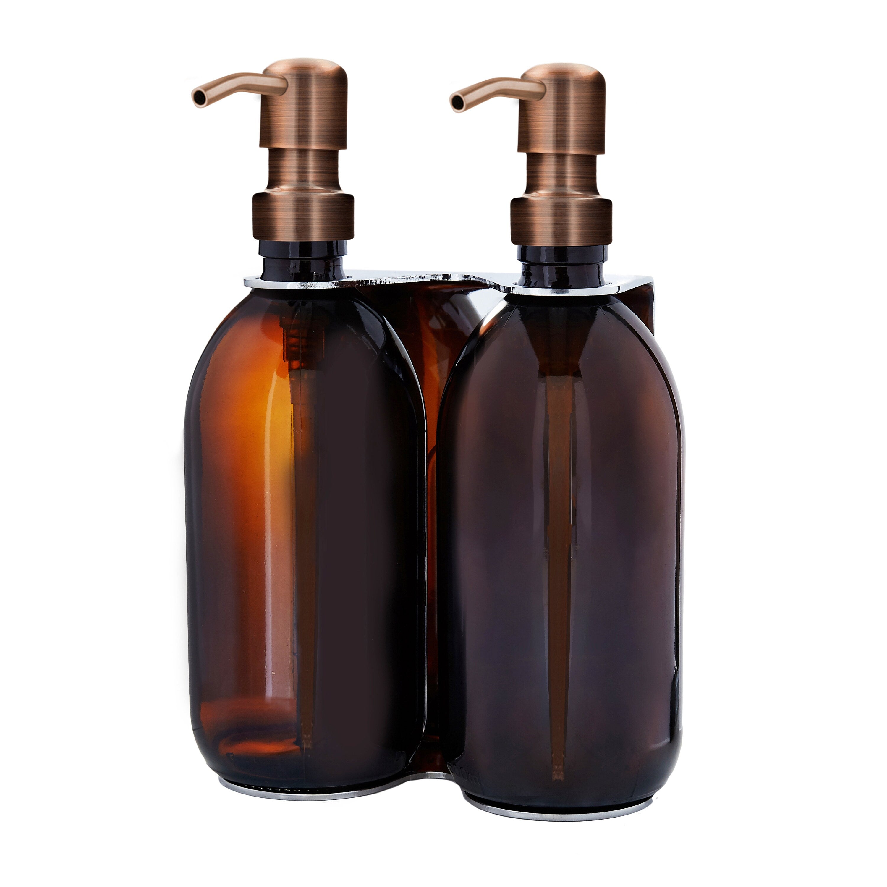 Distributeur de savon mural double Kuishi (Chrome)