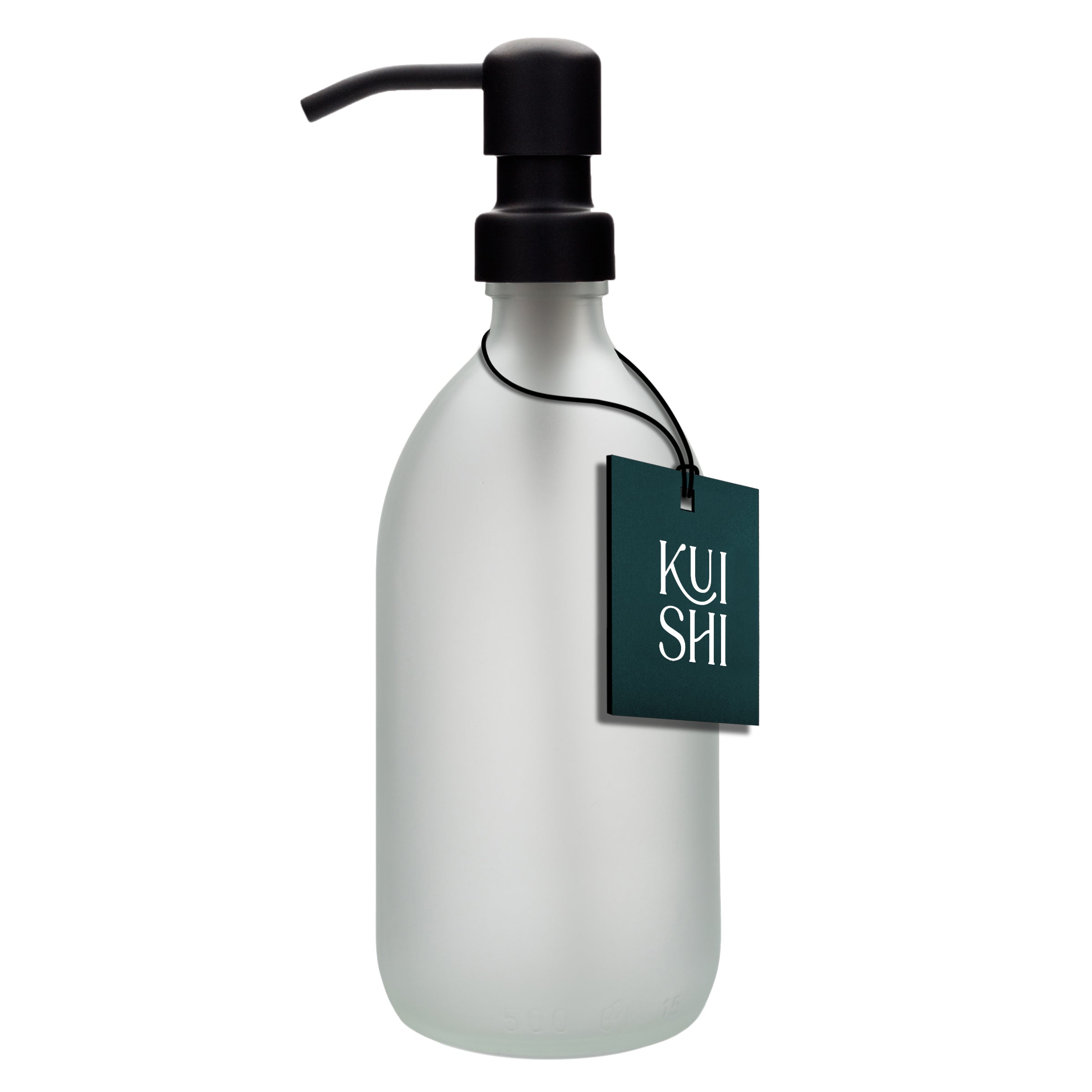 Distributeur de savon en verre blanc Kuishi