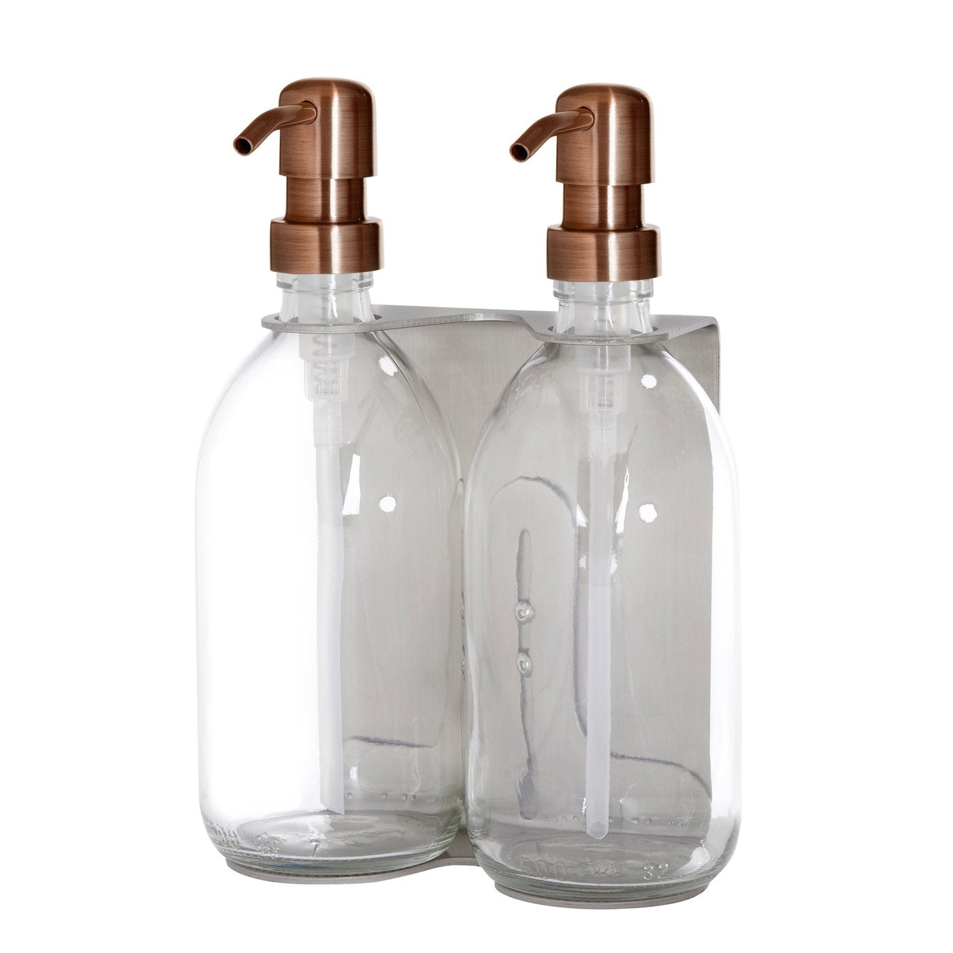 Distributeur de savon mural double Kuishi en nickel