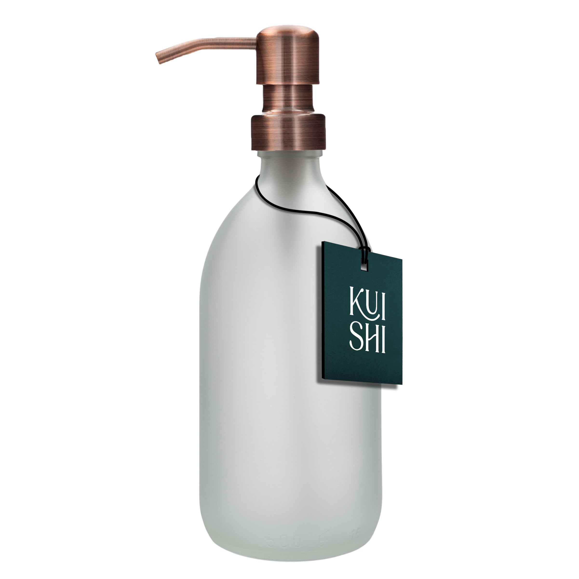 Distributeur de savon en verre blanc Kuishi