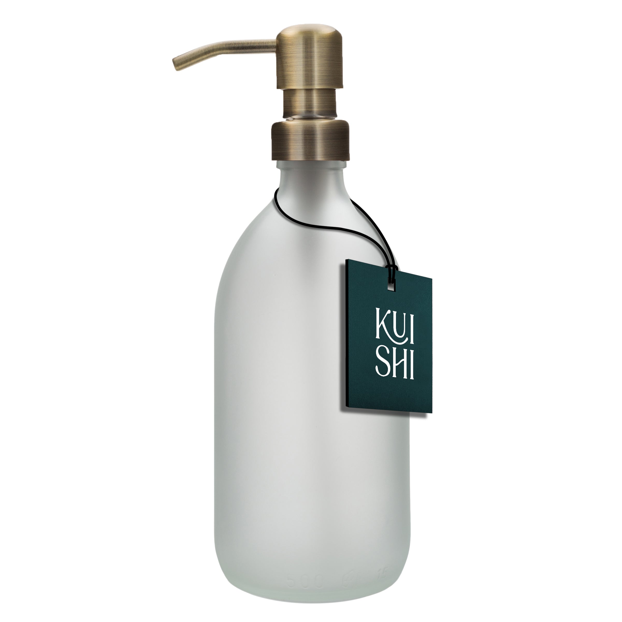 Distributeur de savon en verre blanc Kuishi