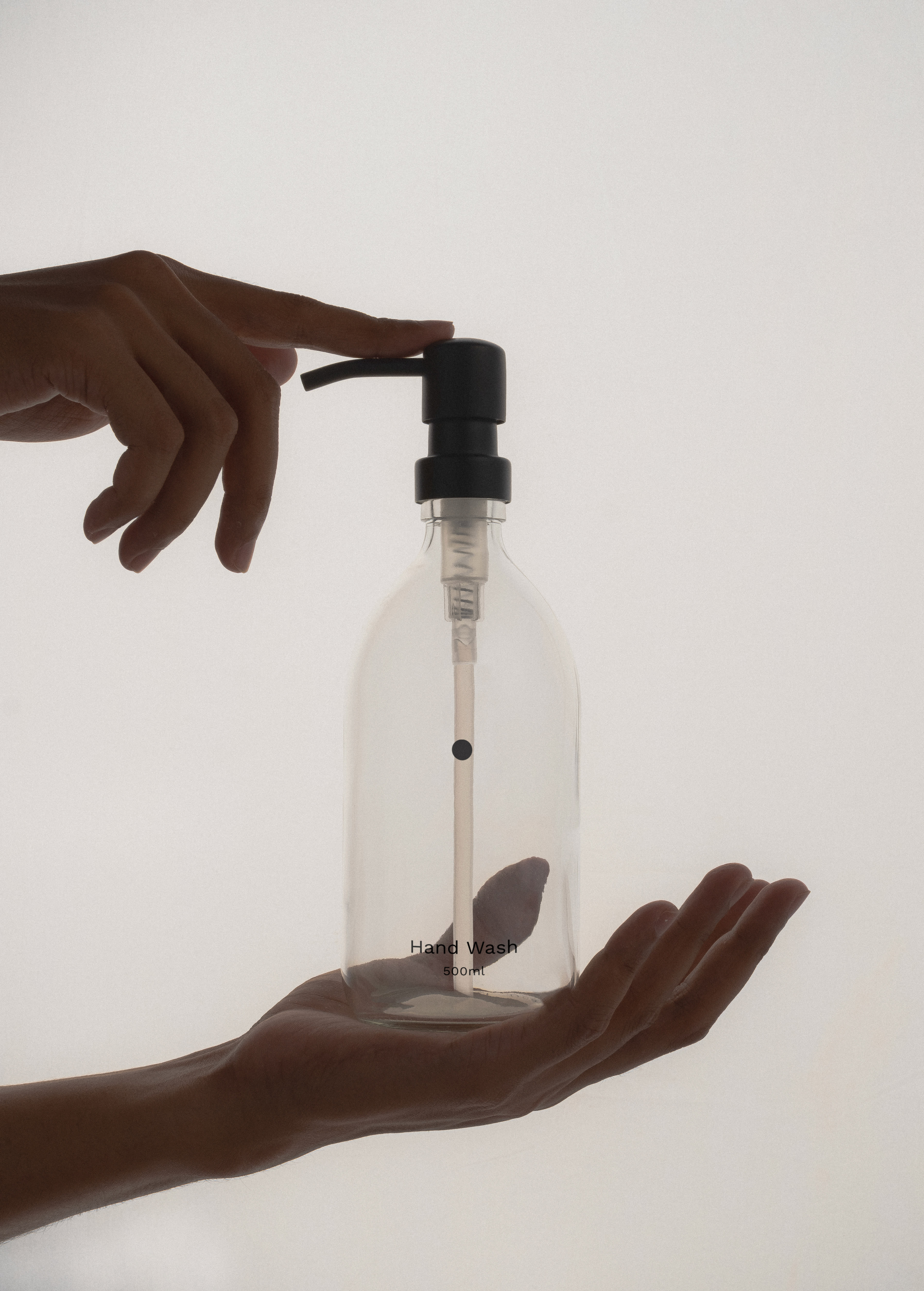 Distributeur de savon transparent minimaliste Kuishi