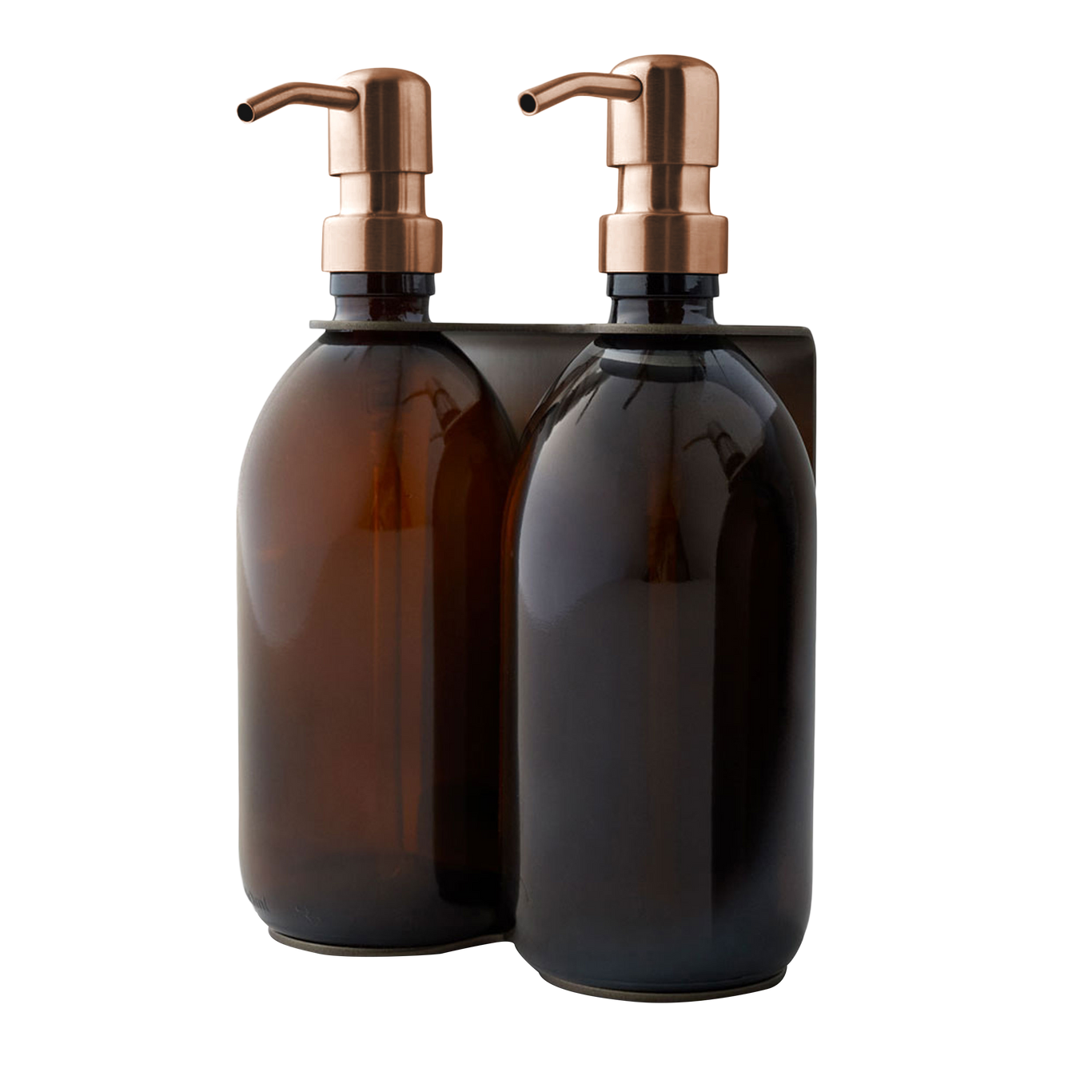 Distributeur de savon mural Kuishi - Double, Nickel