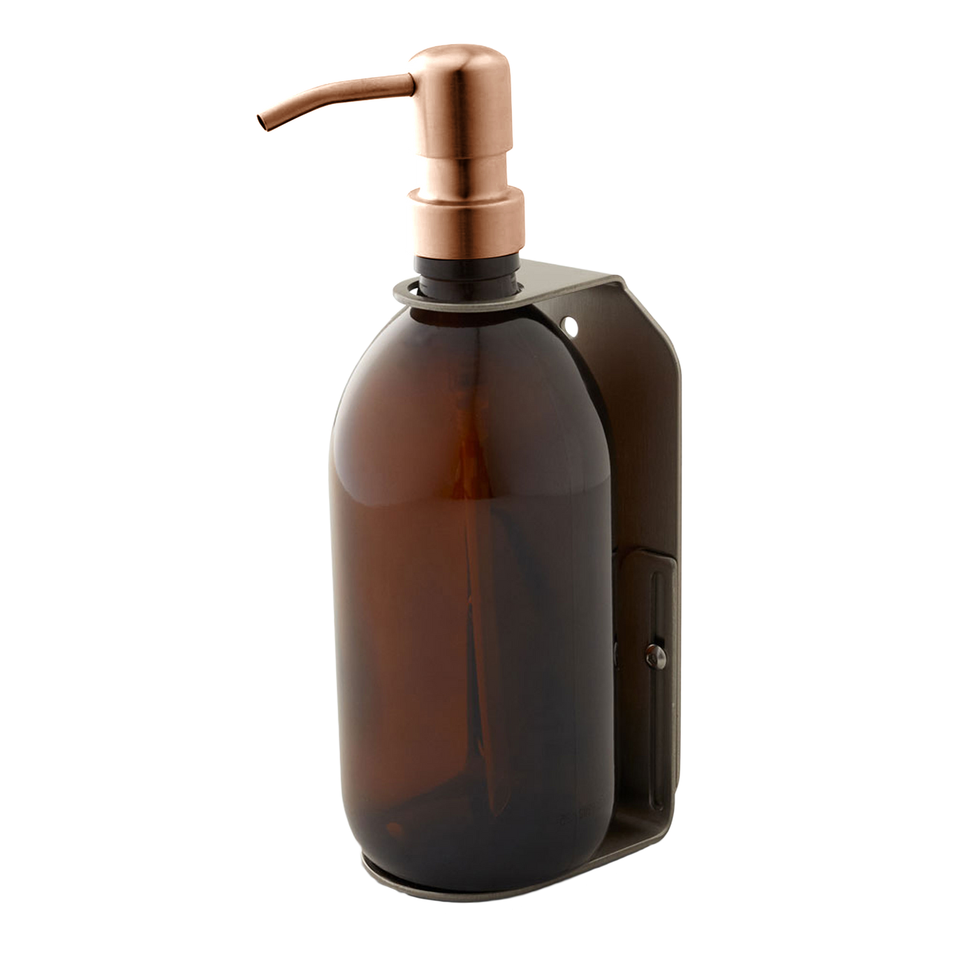 Distributeur de savon mural Kuishi en nickel (Capacité : 200ml - 500ml, Couleur : Nickel)