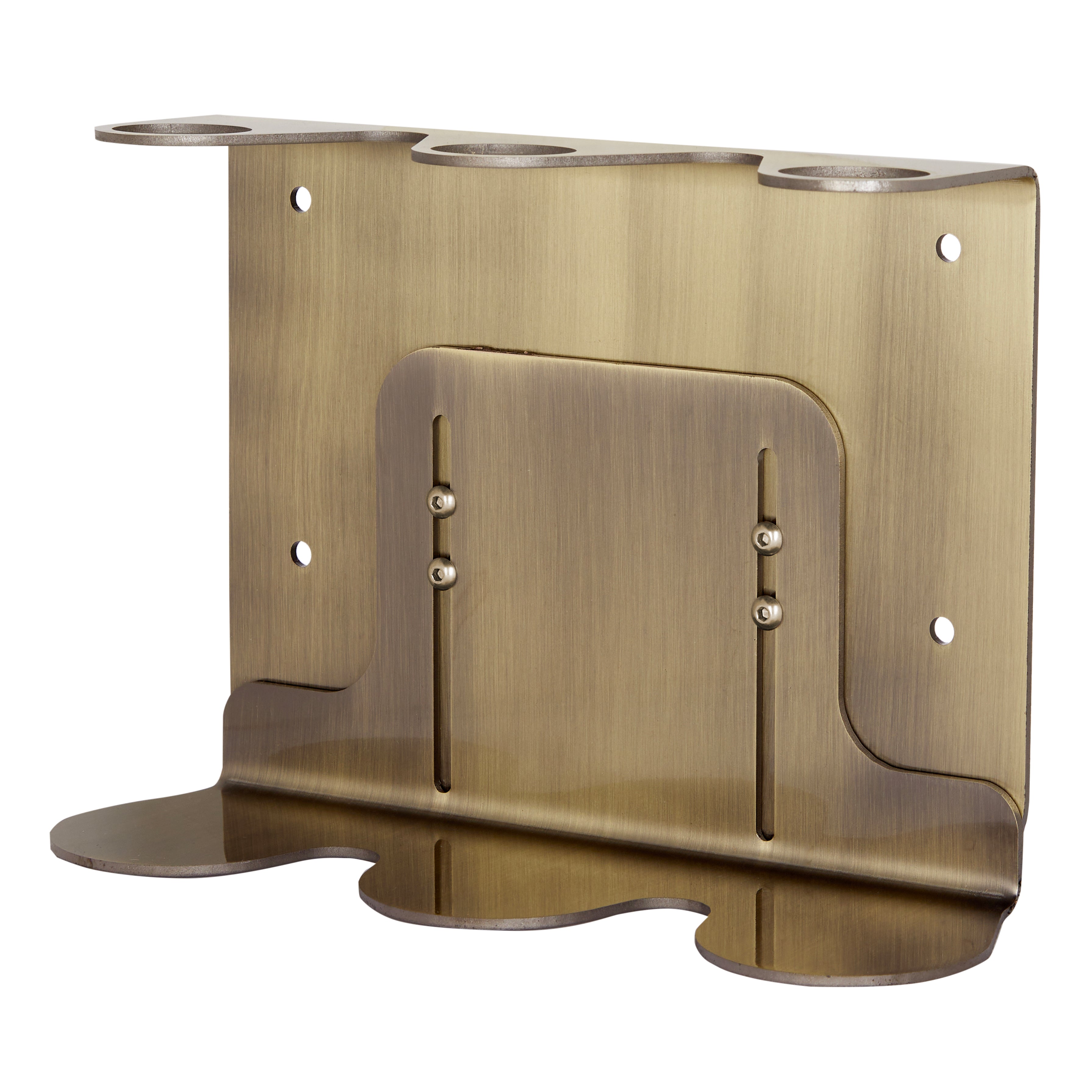 Kuishi Triple Gold-Tone Wall Soap Dispenser
