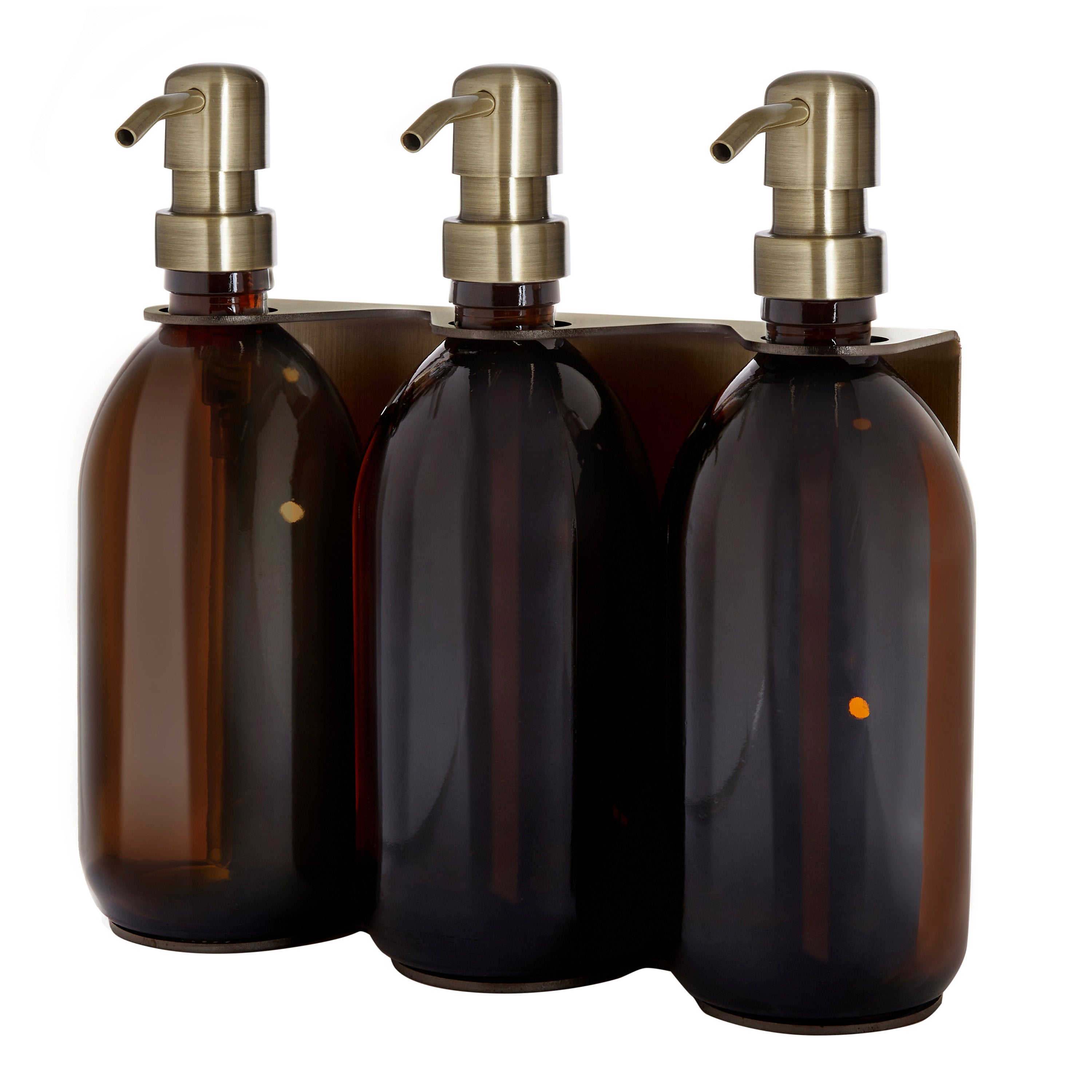 Distributeur de savon mural Kuishi triple doré