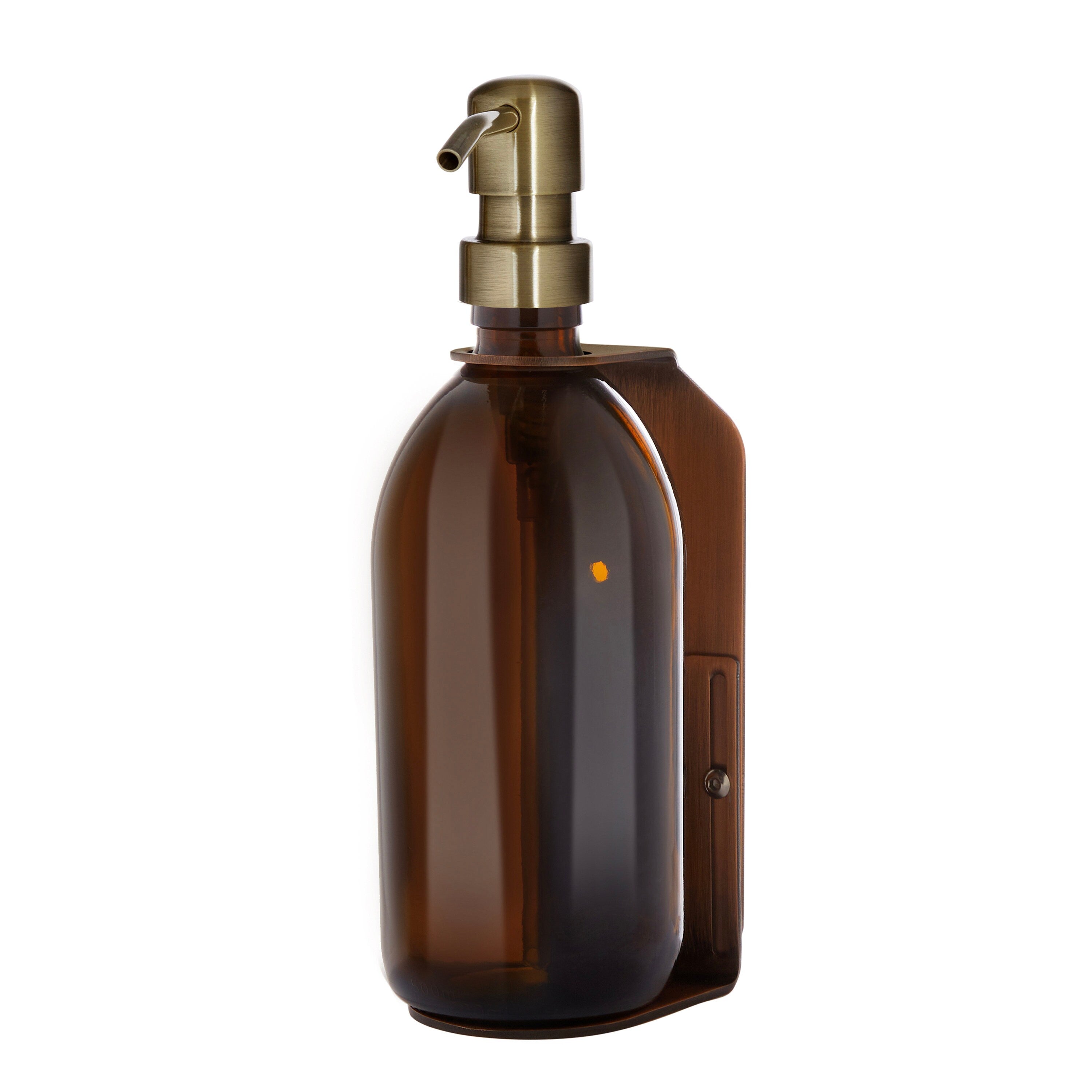Distributeur de savon mural Kuishi (Cuivre, Bouteilles en verre)