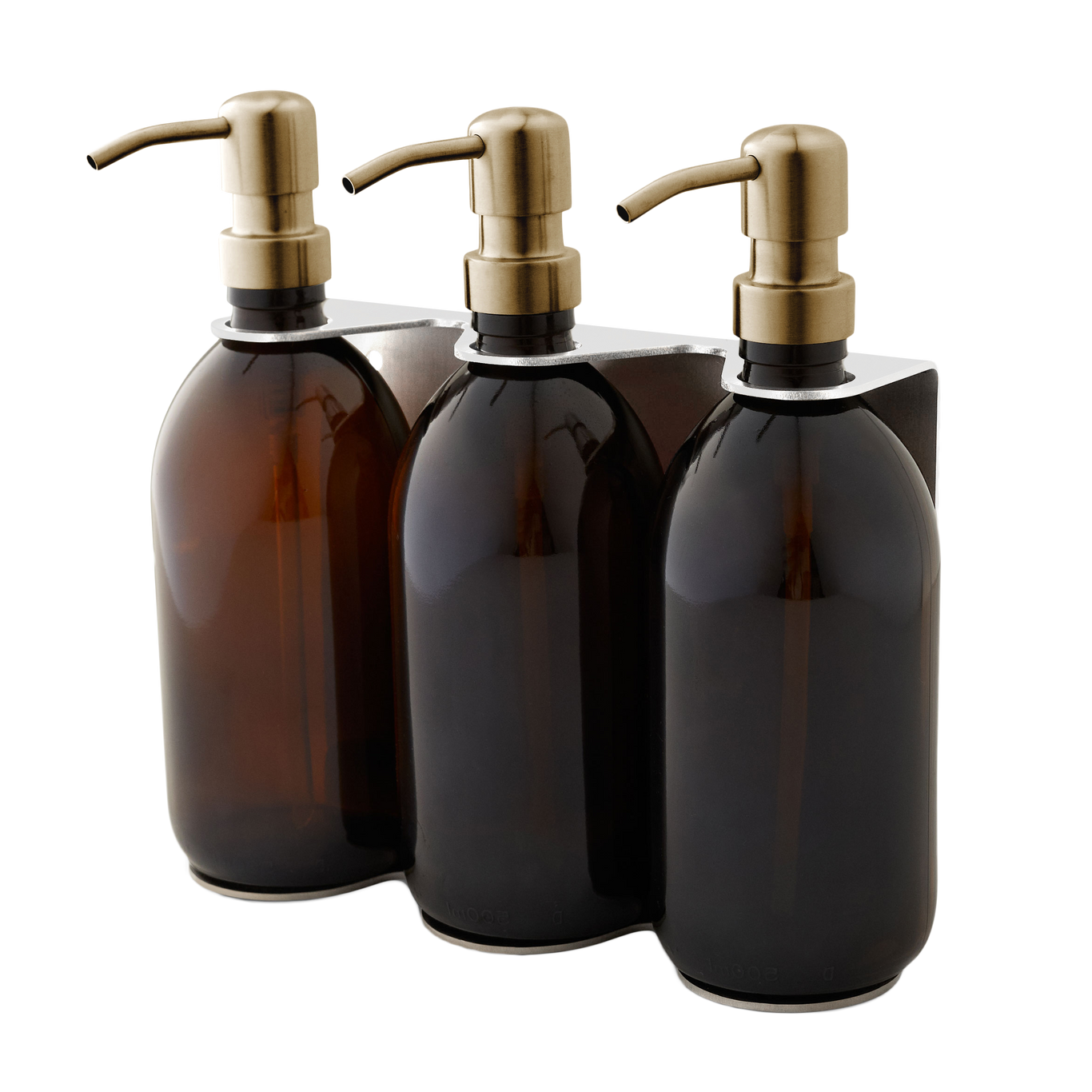 Distributeur de savon mural triple chromé Kuishi