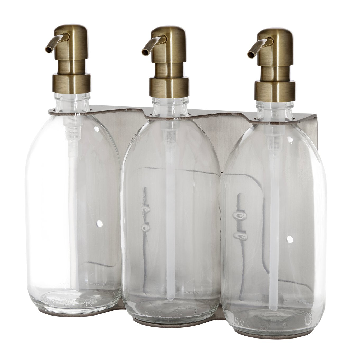 Distributeur de savon mural triple chromé Kuishi