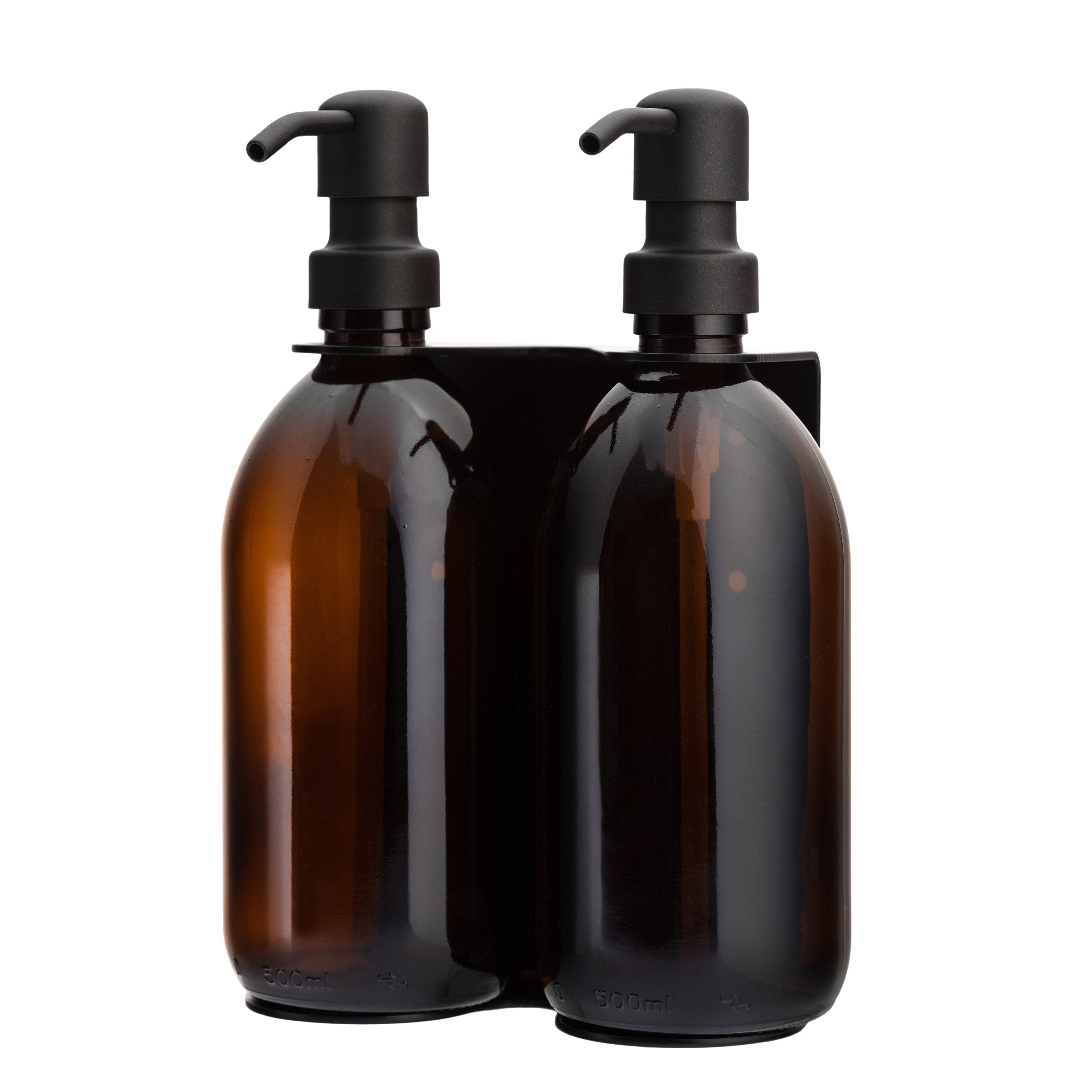Dispensador de jabón de pared Kuishi doble - Negro
