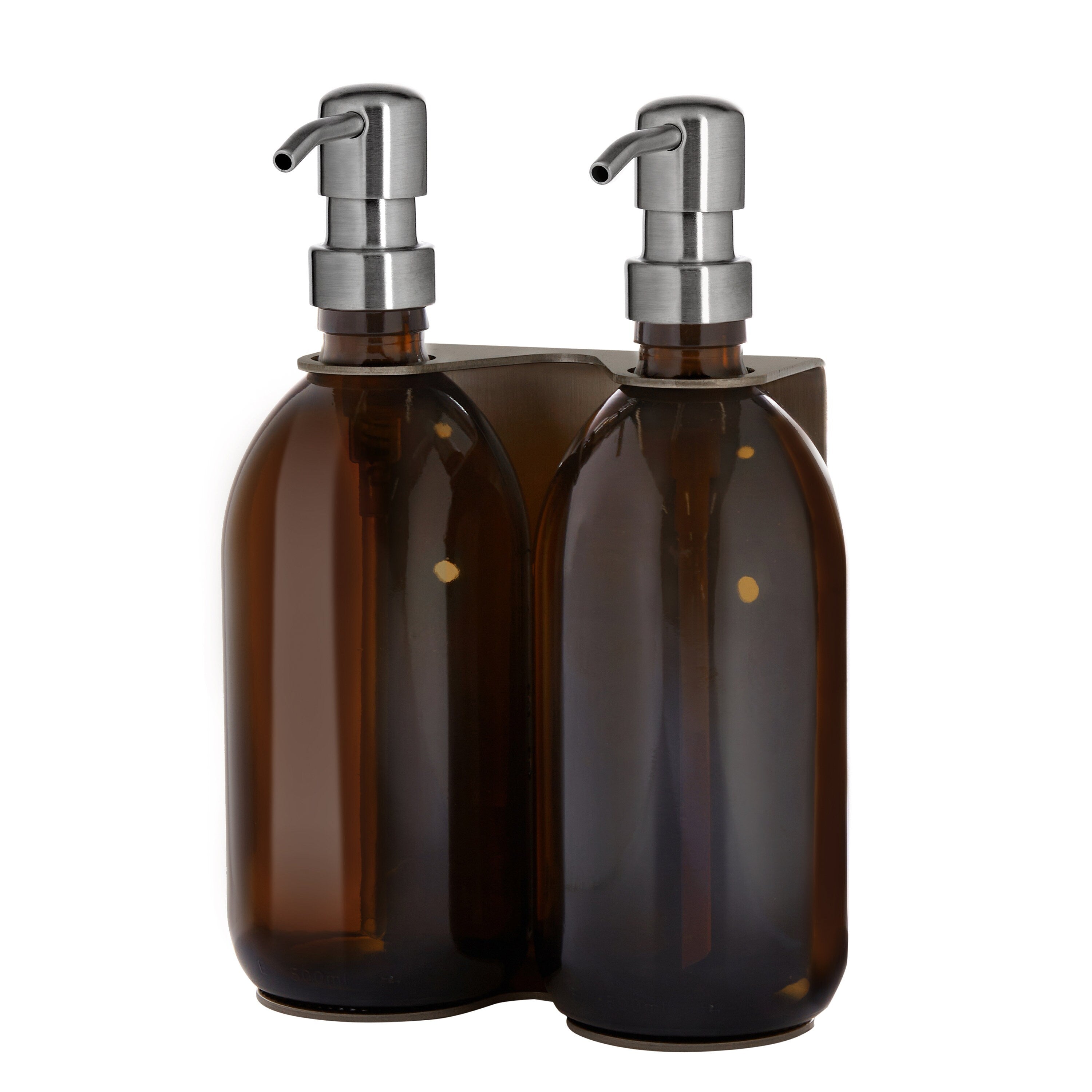 Distributeur de savon mural Kuishi - Double, Nickelle
