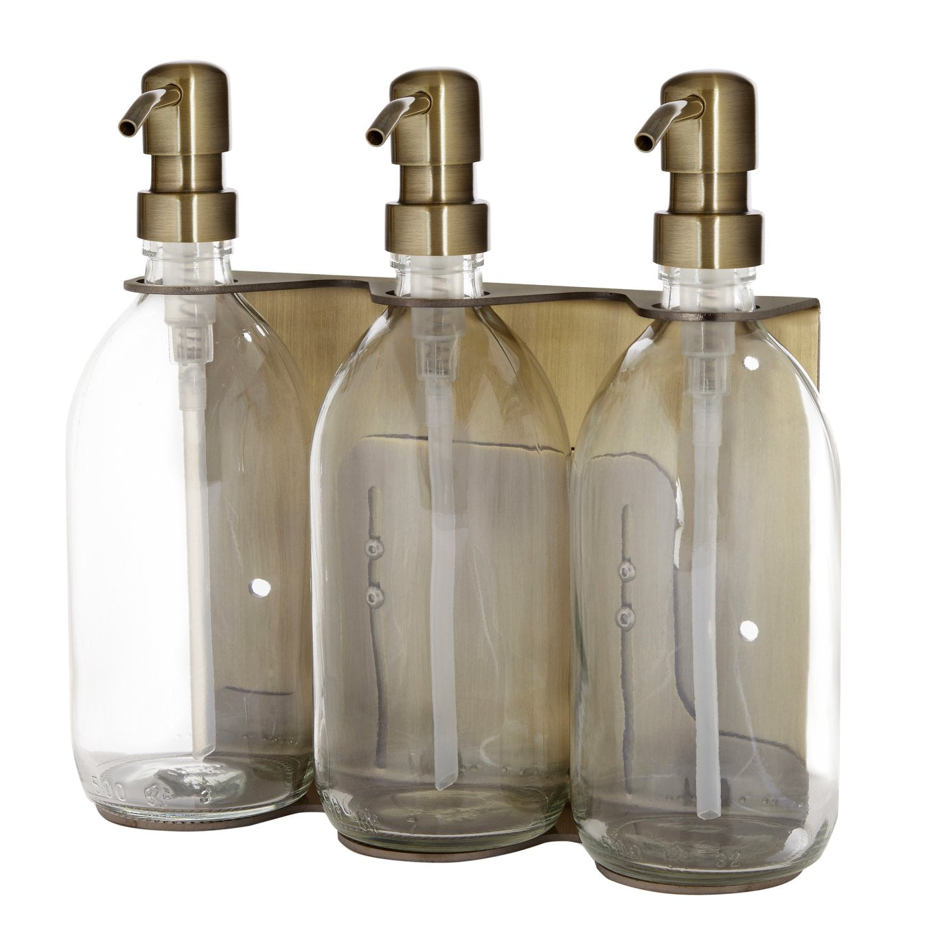 Distributeur de savon mural Kuishi triple doré