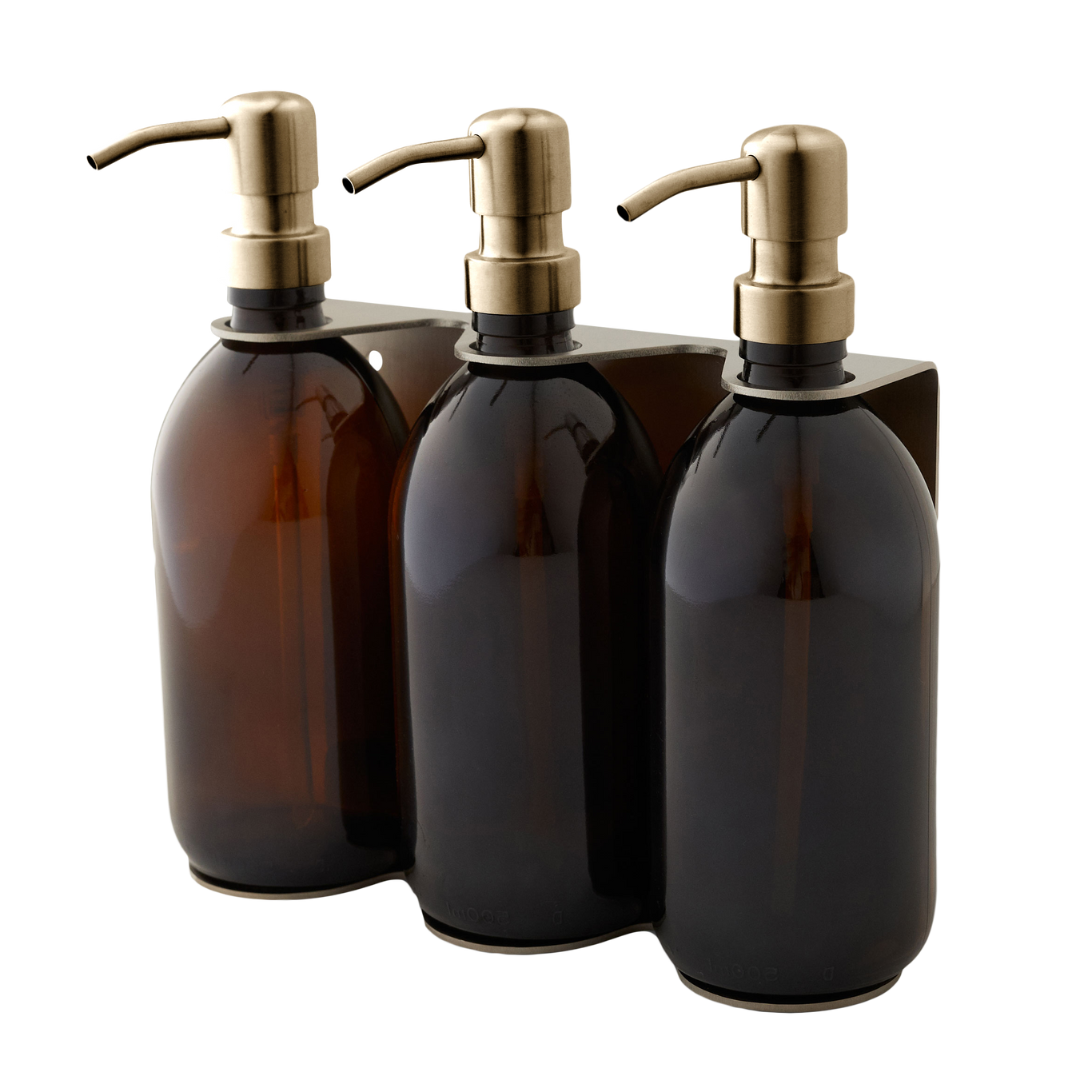 Distributeur de savon mural triple Kuishi en nickel