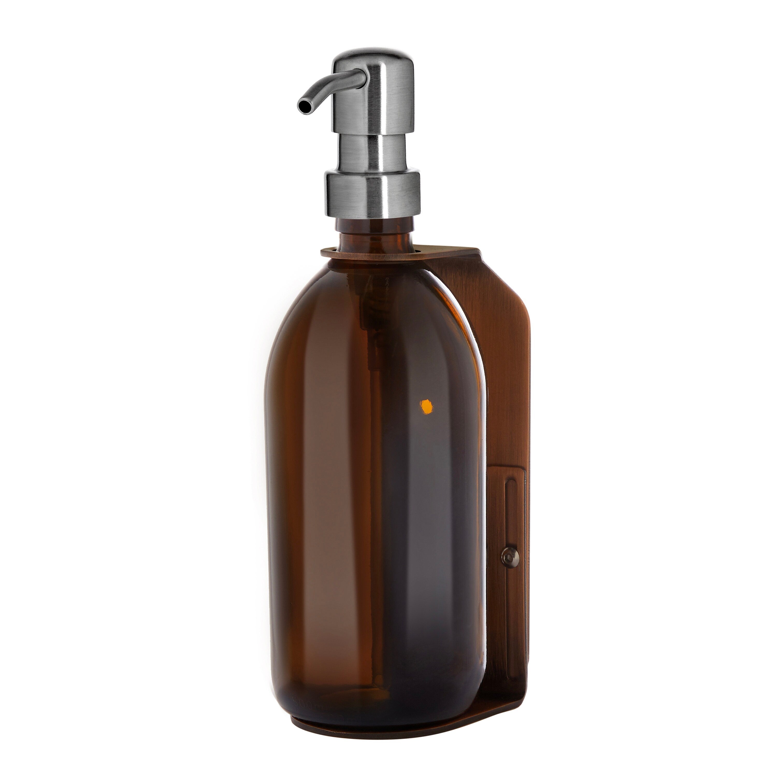 Distributeur de savon mural simple en cuivre Kuishi (Taille : triple, Couleur : personnalisable, Capacité : 200ml - 500ml)