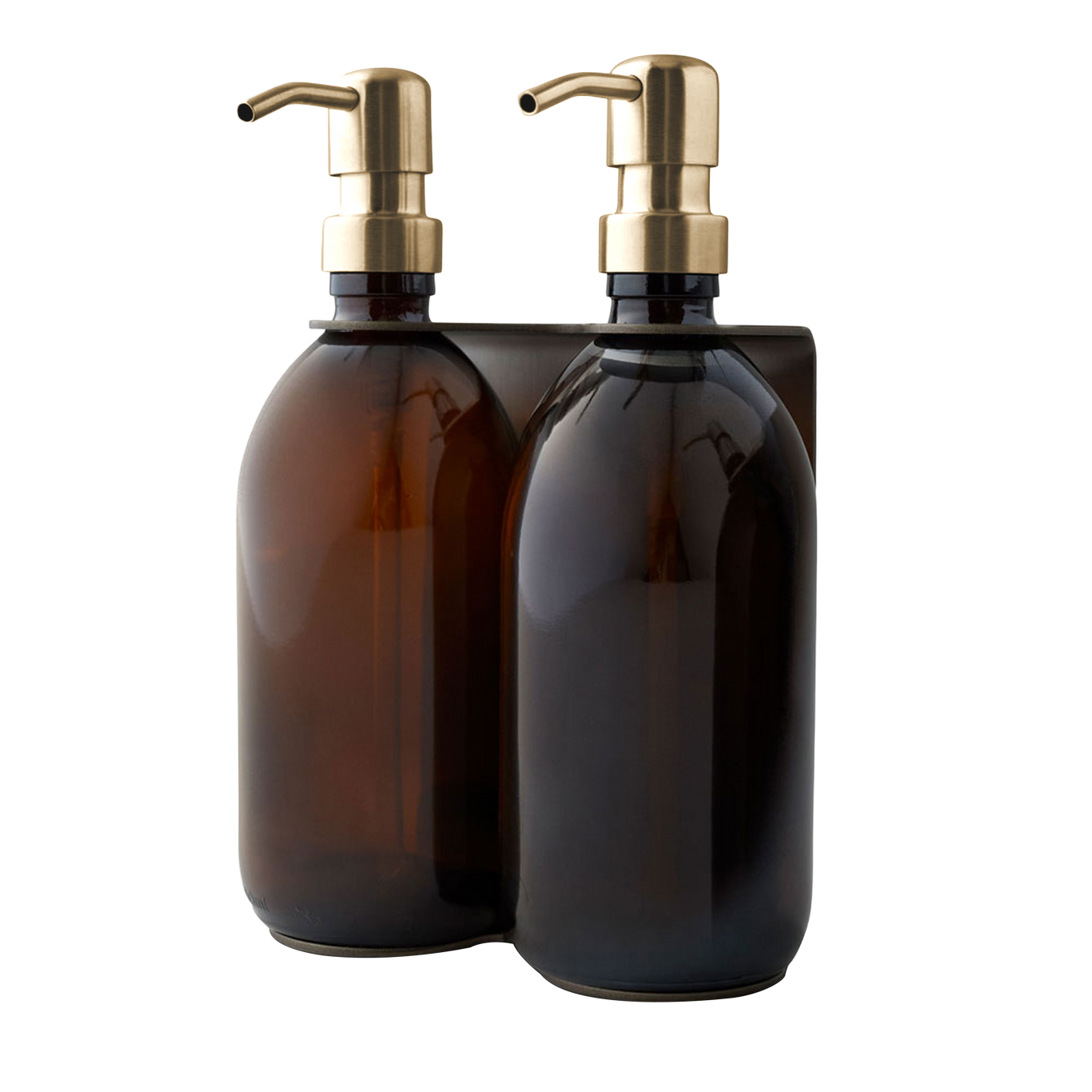 Distributeur de savon mural Kuishi - Double, Nickel