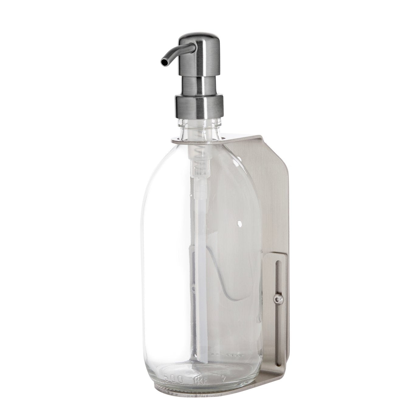 Distributeur de savon mural Kuishi en nickel (Capacité : 200 ml - 500 ml)