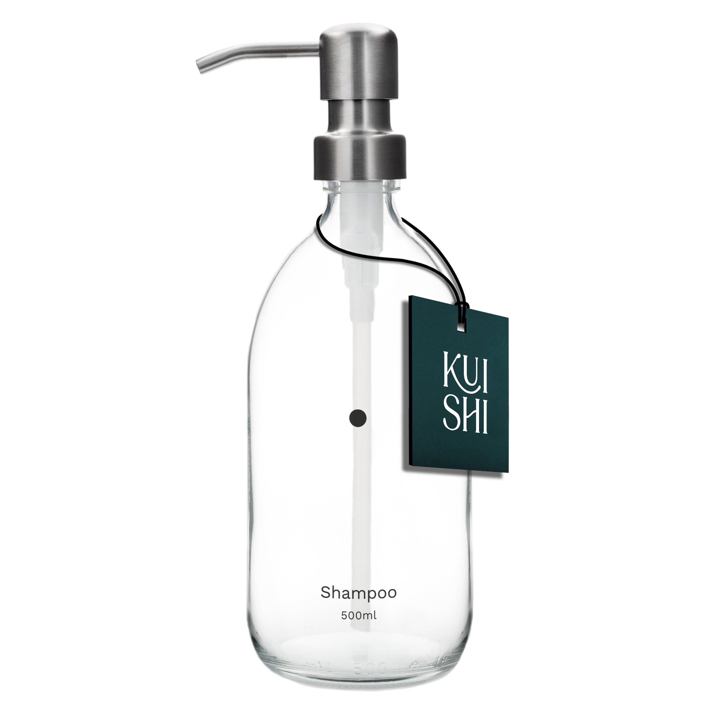 Distributeur de savon transparent Kuishi (Design minimaliste, 500 ml)