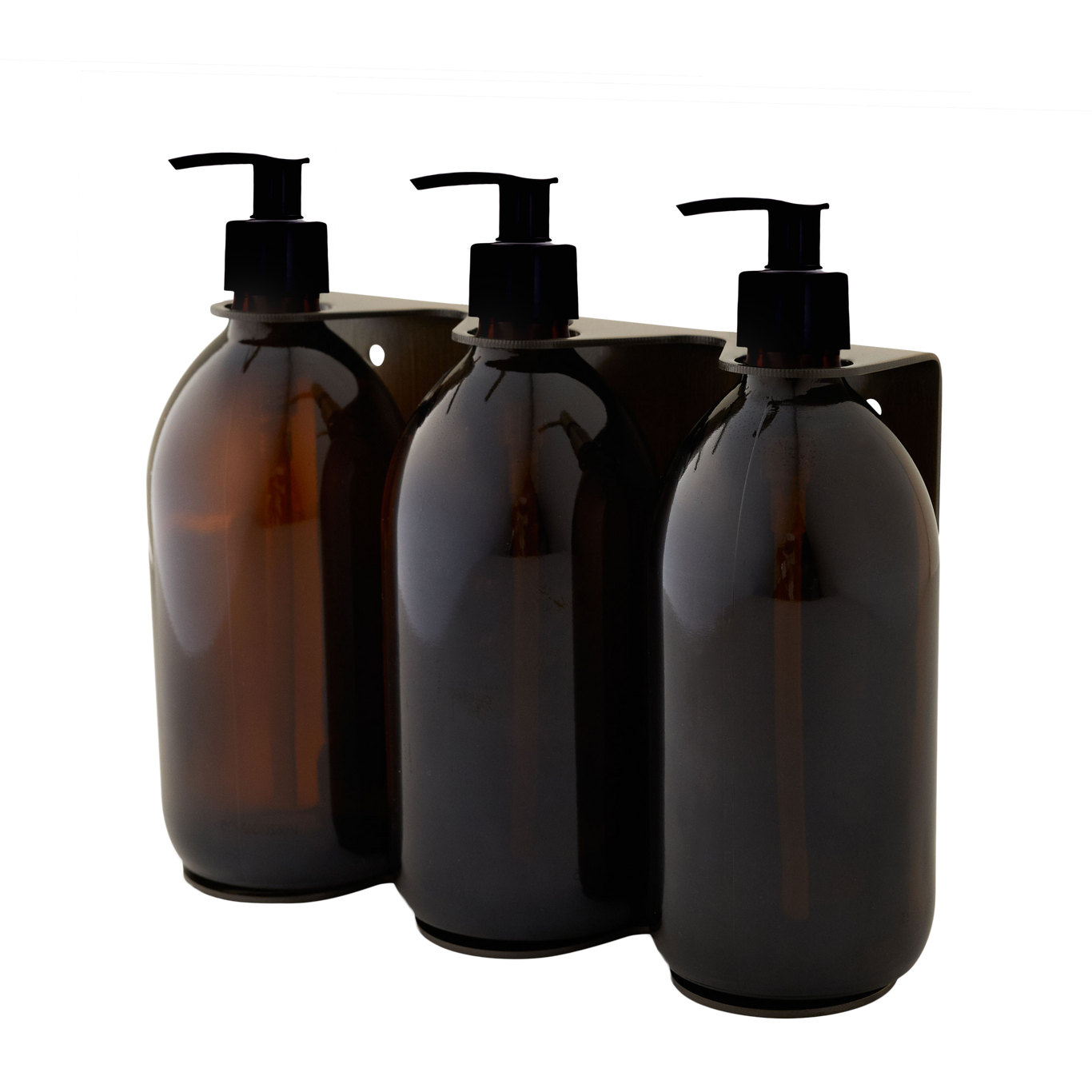 Distributeur de savon mural triple doré Kuishi