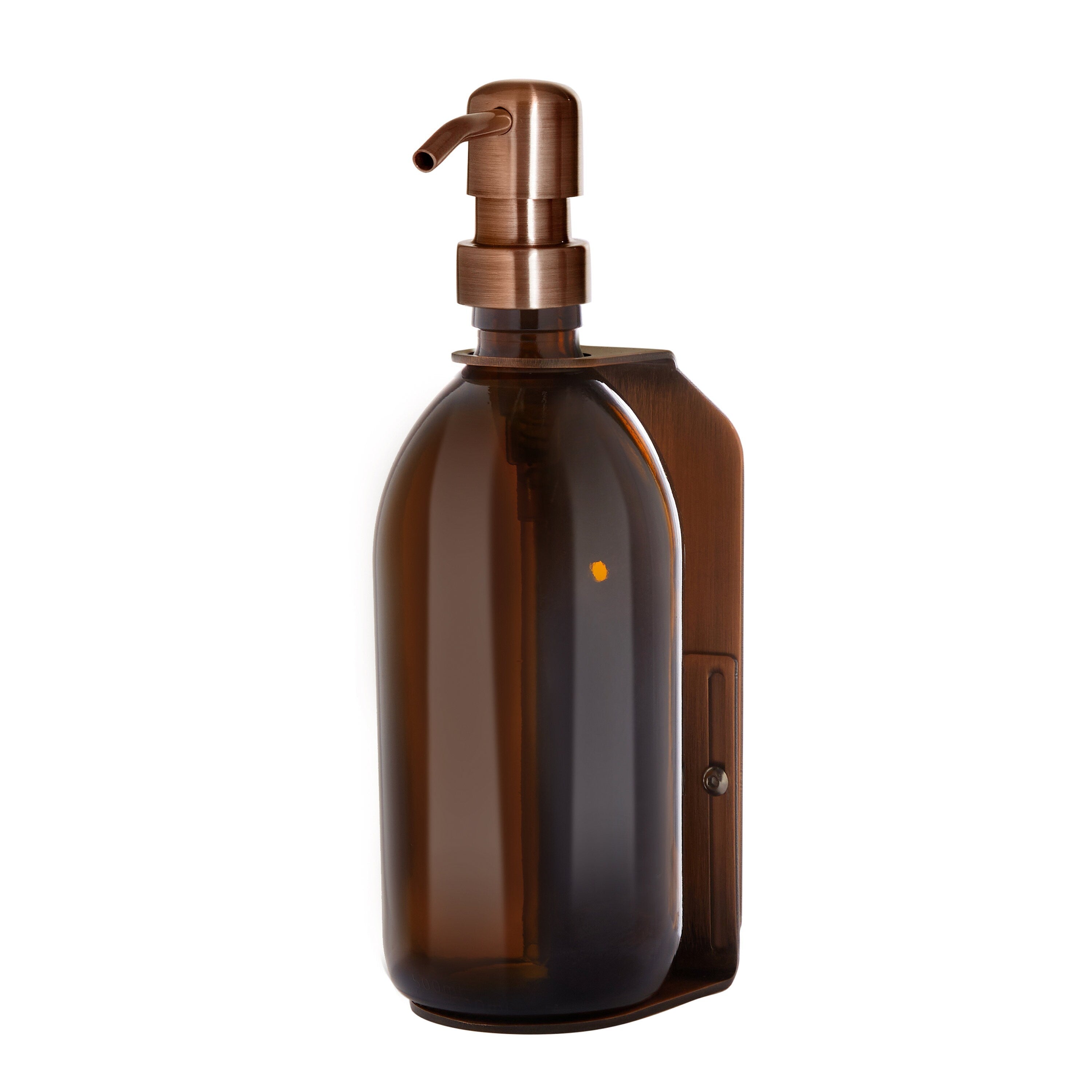 Distributeur de savon mural en cuivre Kuishi (Taille : triple, Couleur : personnalisable, Capacité : 200ml - 500ml)