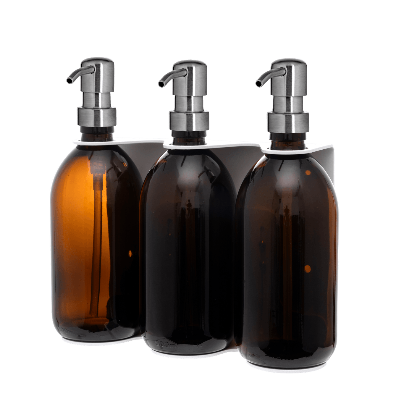 Distributeur de savon mural Kuishi triple - Blanc