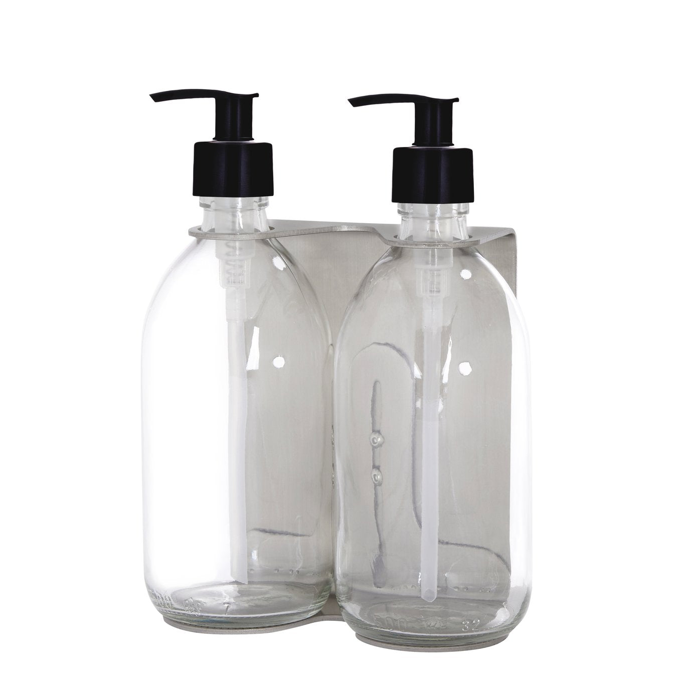 Distributeur de savon mural Kuishi - Double, Nickèle