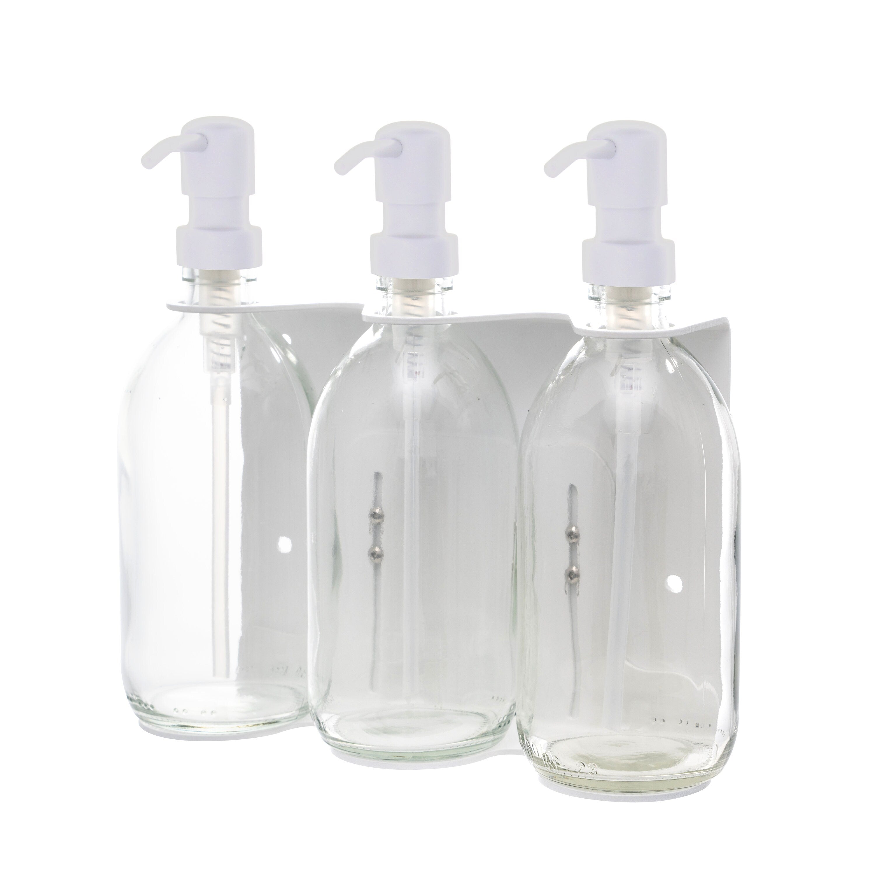 Distributeur de savon mural triple Kuishi (Blanc)