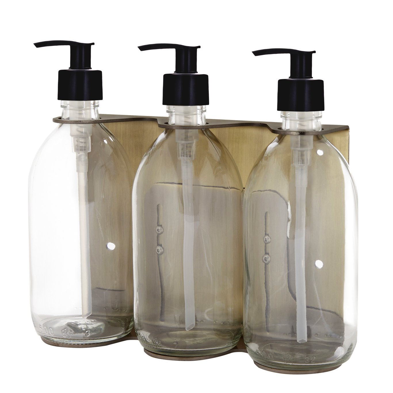 Distributeur de savon mural triple doré Kuishi