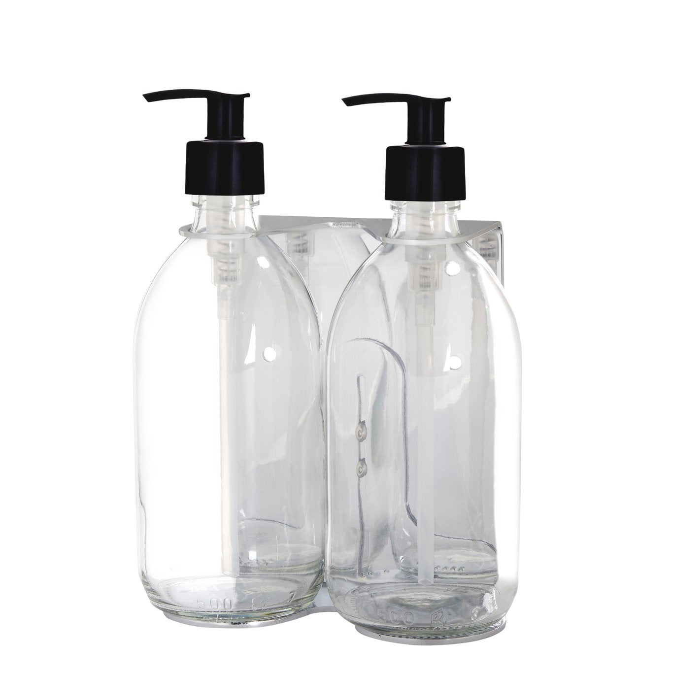 Distributeur de savon mural double chromé Kuishi