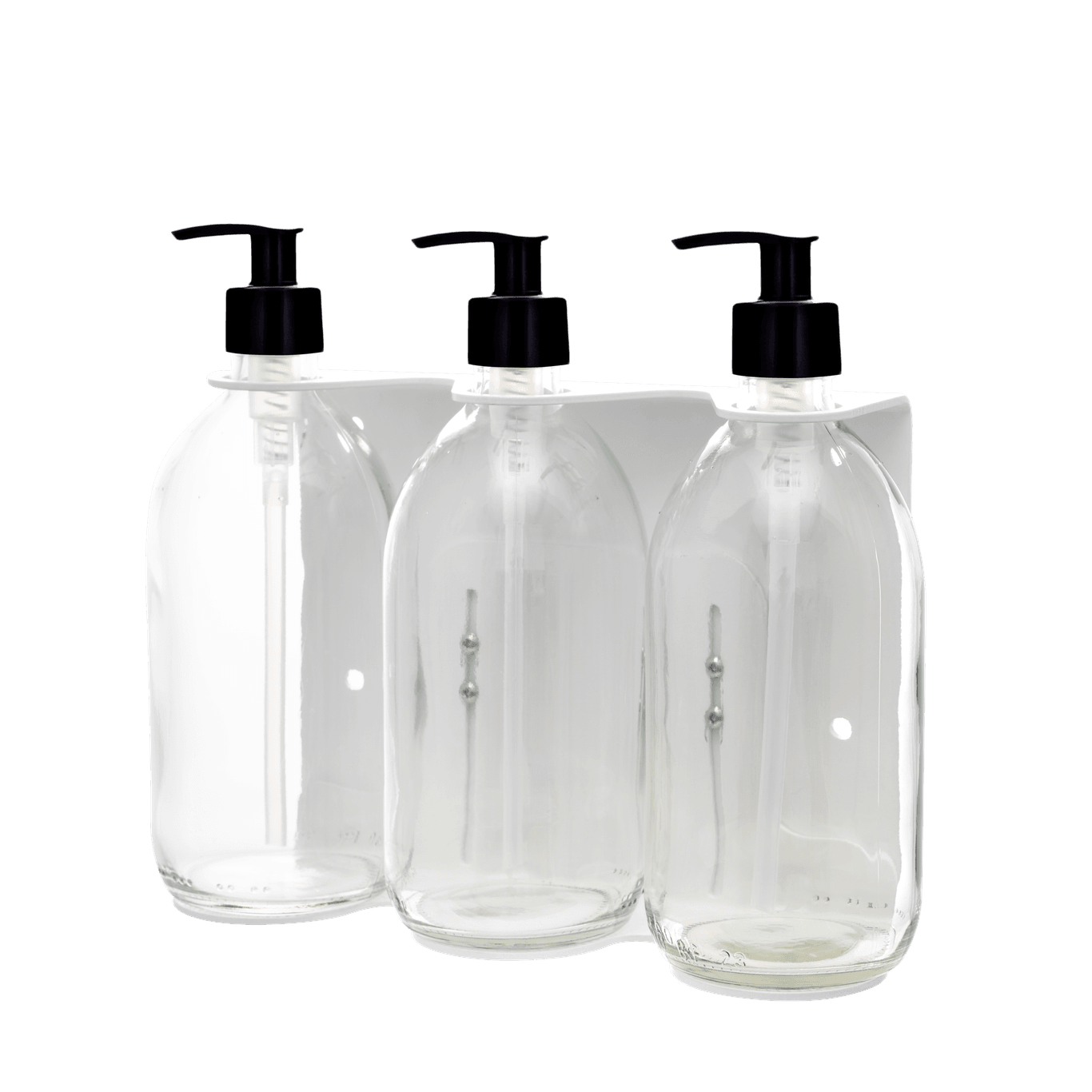 Distributeur de savon mural triple Kuishi - Blanc