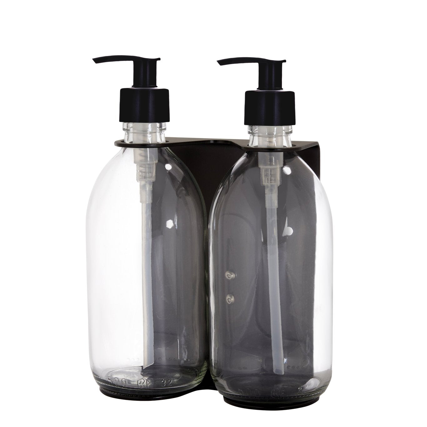Distributeur de savon mural Kuishi double (noir)