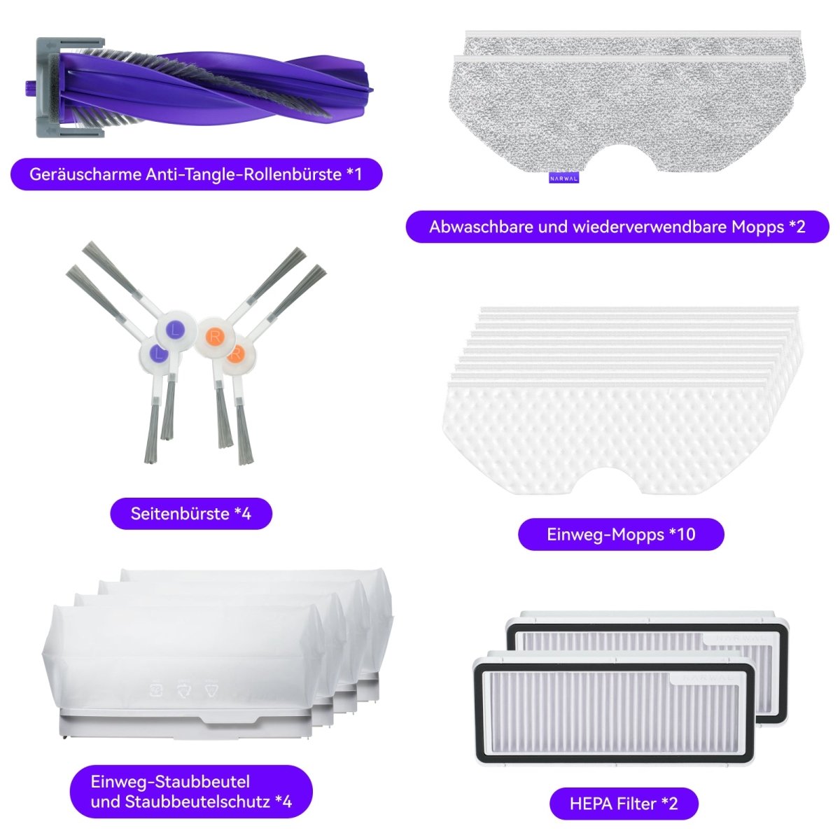 Kit de accesorios Narwal Freo X Plus