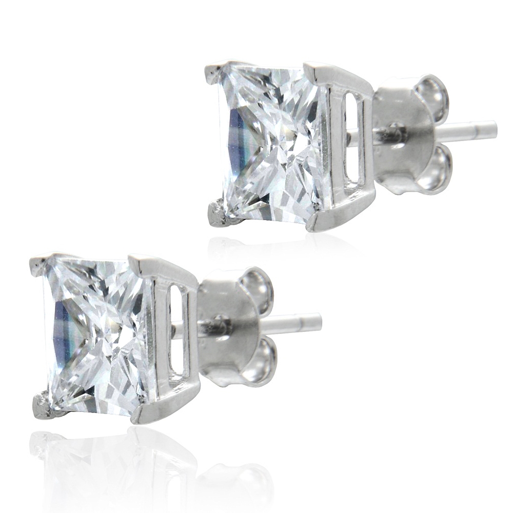 Pendientes de plata esterlina 925 (milésimas) de Murrano para niña