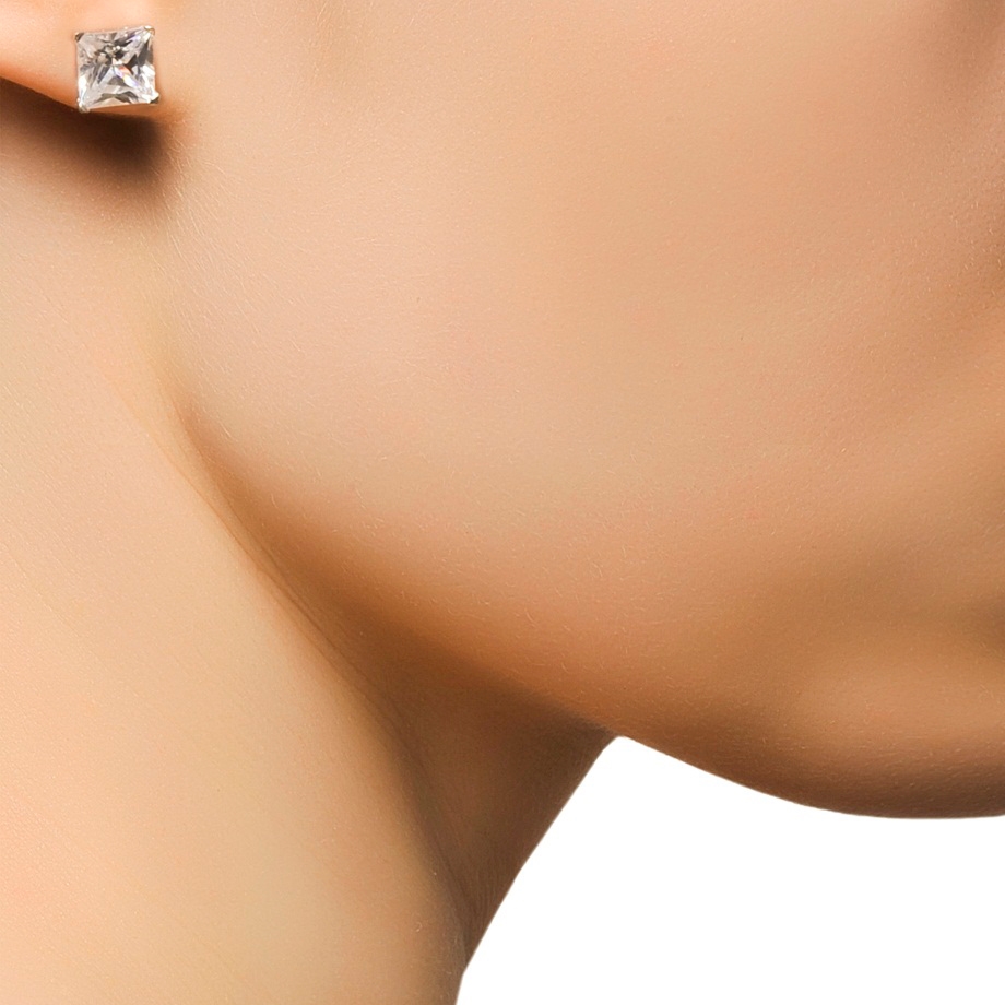 Pendientes de plata esterlina 925 (milésimas) de Murrano para niña
