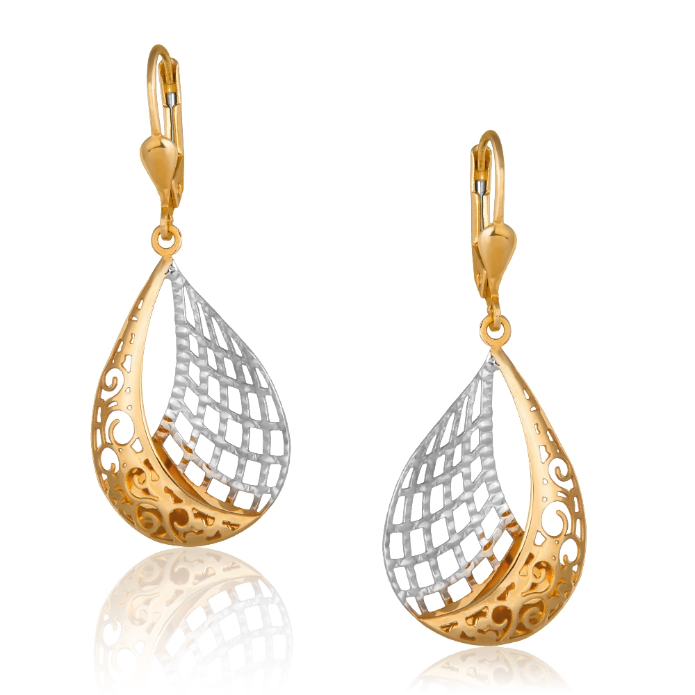 Aretes de oro de 8 quilates Murrano para la abuela