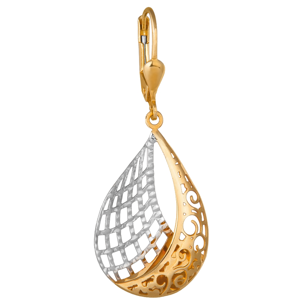 Aretes de oro de 8 quilates Murrano para la abuela