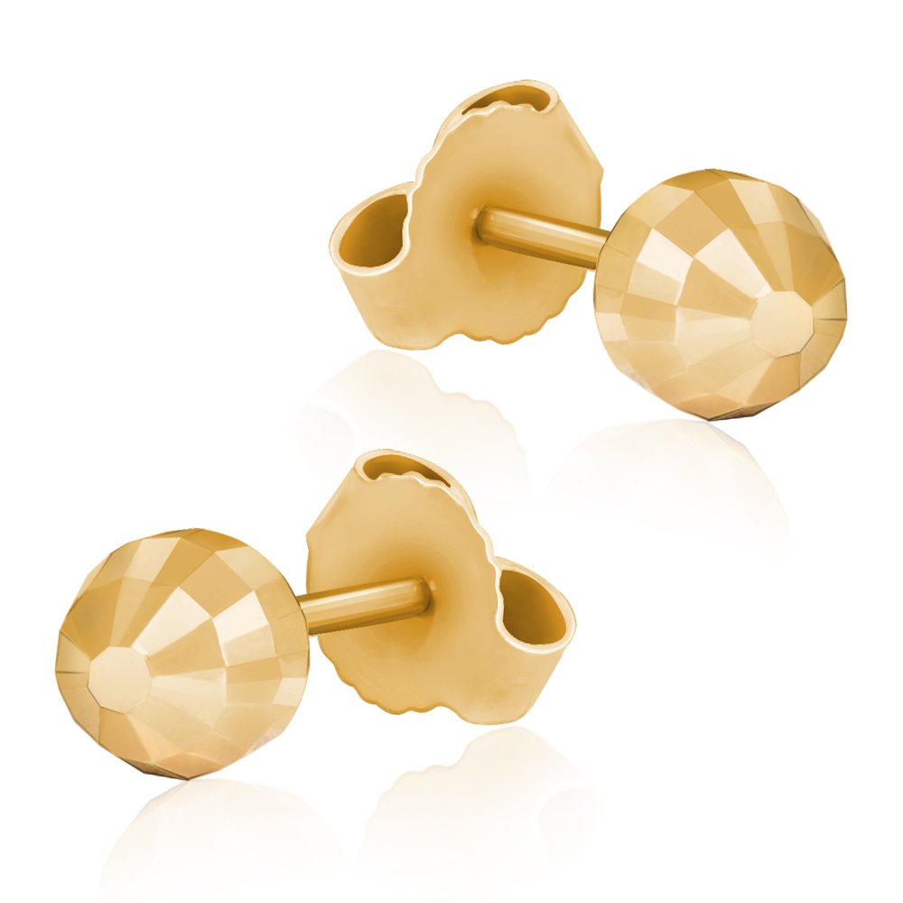 Aretes de oro de 8 quilates Murrano para una novia