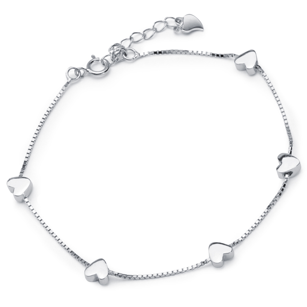Pulseras de plata de Murrano con grabado para una amiga