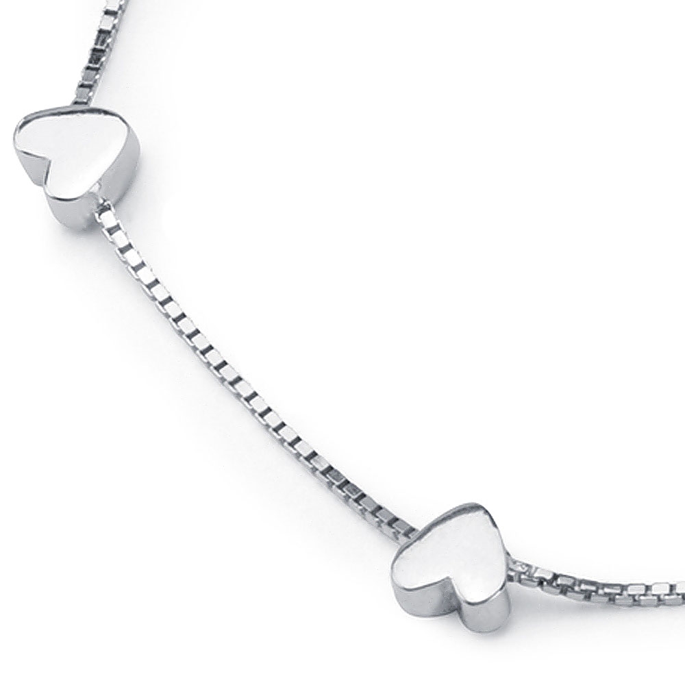 Pulseras de plata de Murrano con grabado para una amiga