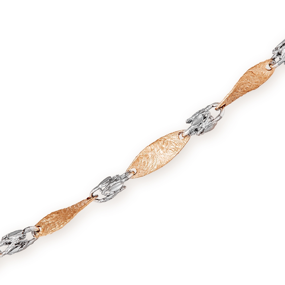 Pulseras de oro de 8 quilates Murrano con grabado para niña