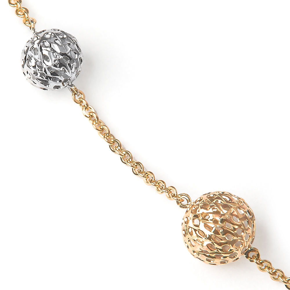 Pulseras de oro de 8 quilates personalizadas para mamá Murrano