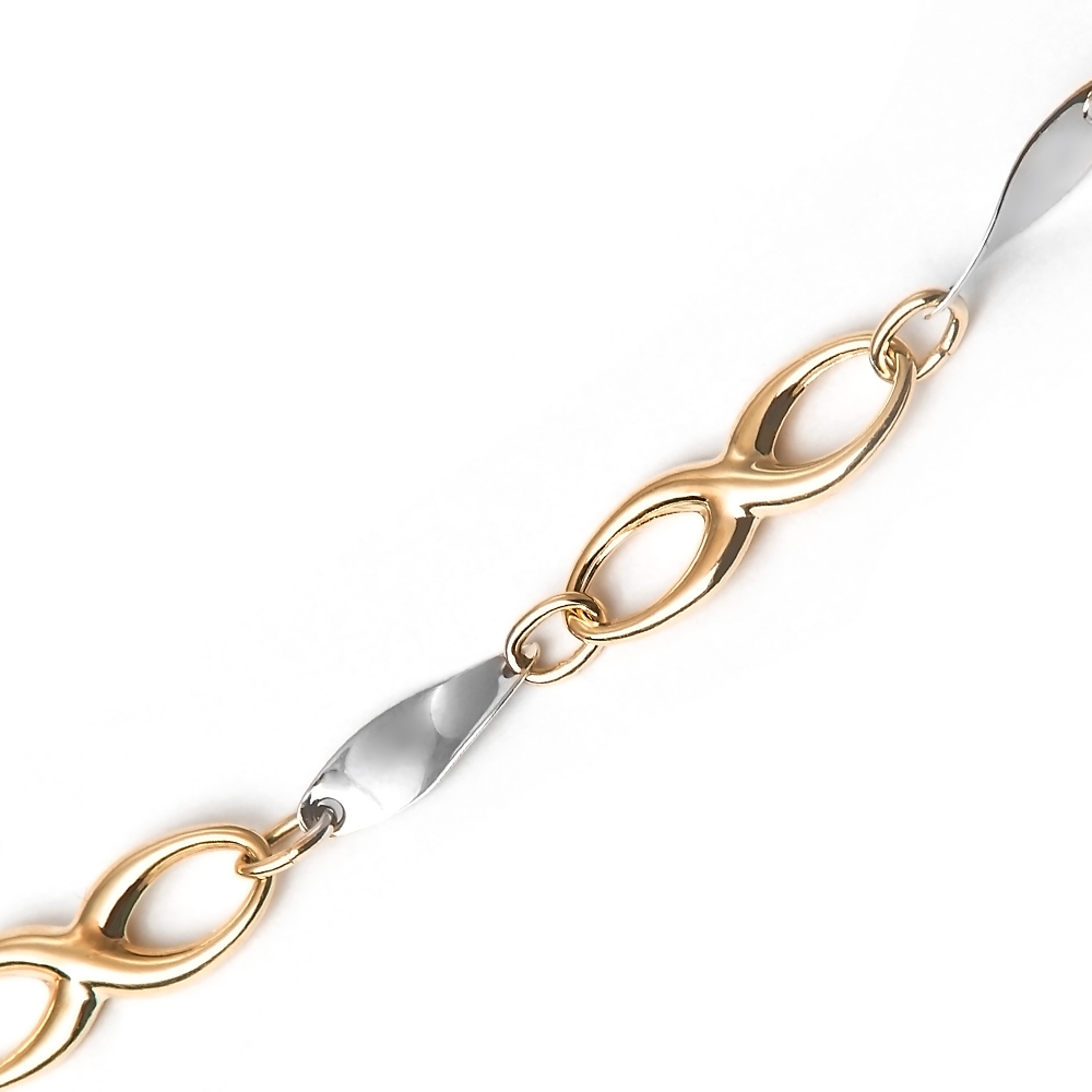 Pulseras de oro de 8 quilates con grabado para mamá Murrano