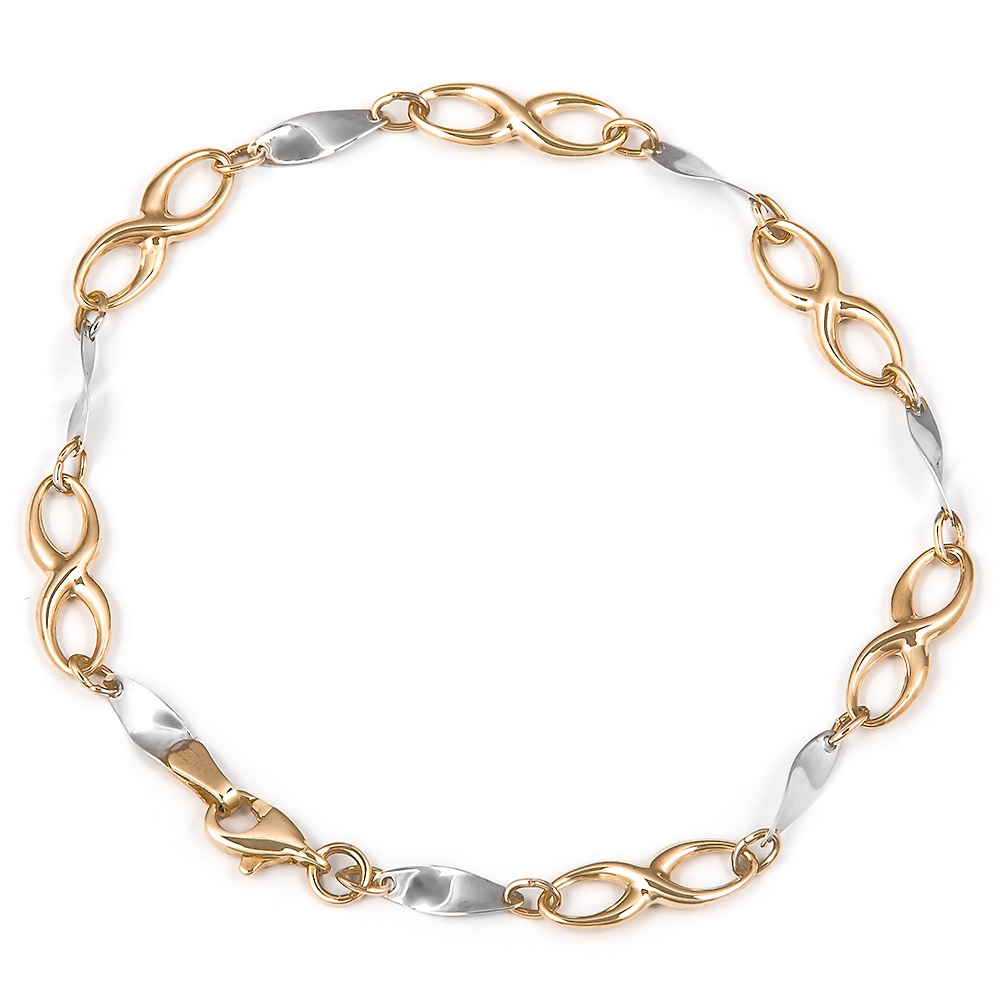 Pulseras de oro de 8 quilates con grabado para mamá Murrano