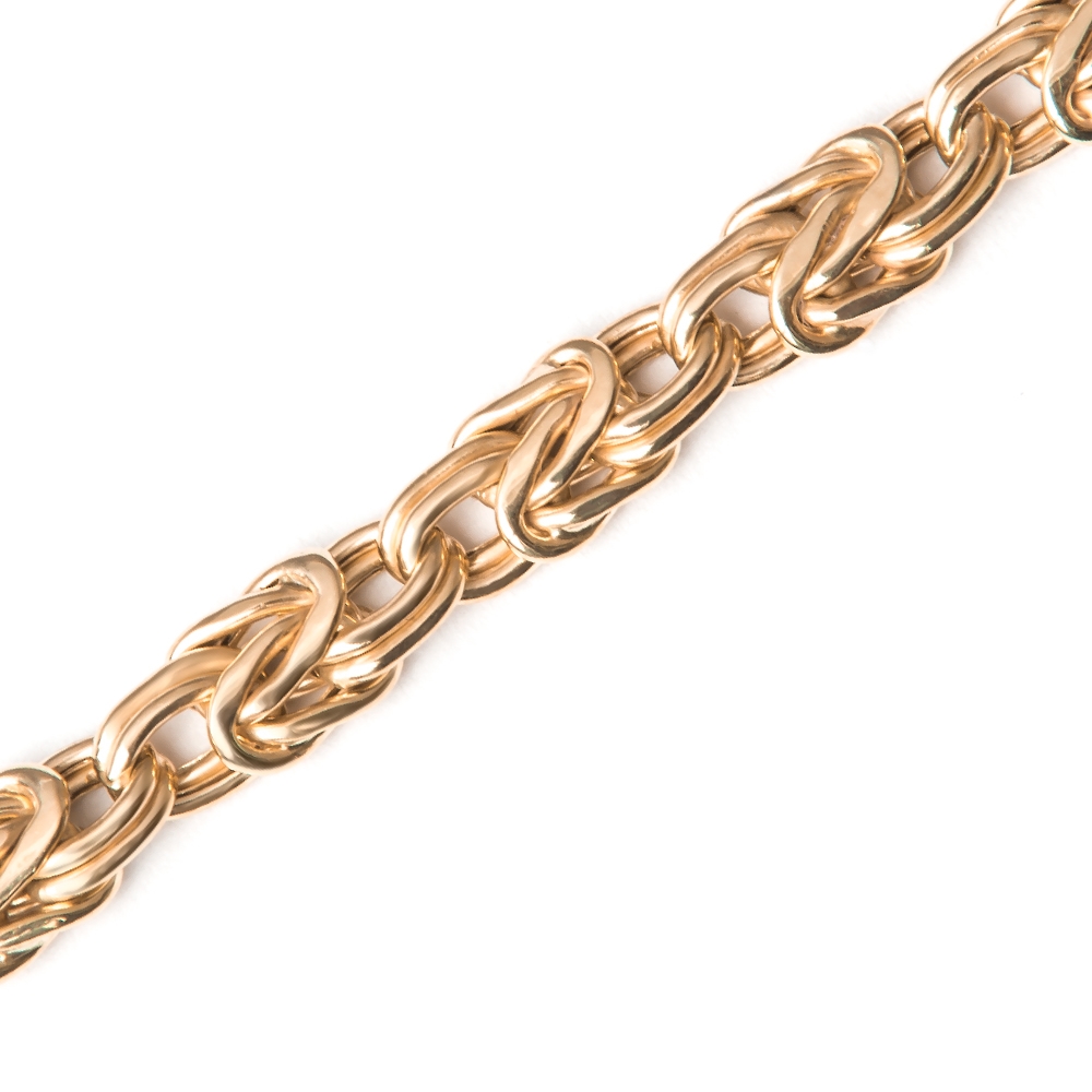 Pulseras de oro de 8 quilates Murrano con grabado para mamá