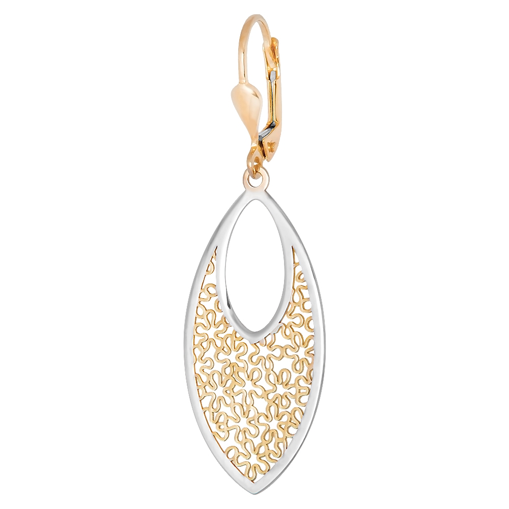 Aretes de oro de 8 quilates para niñas