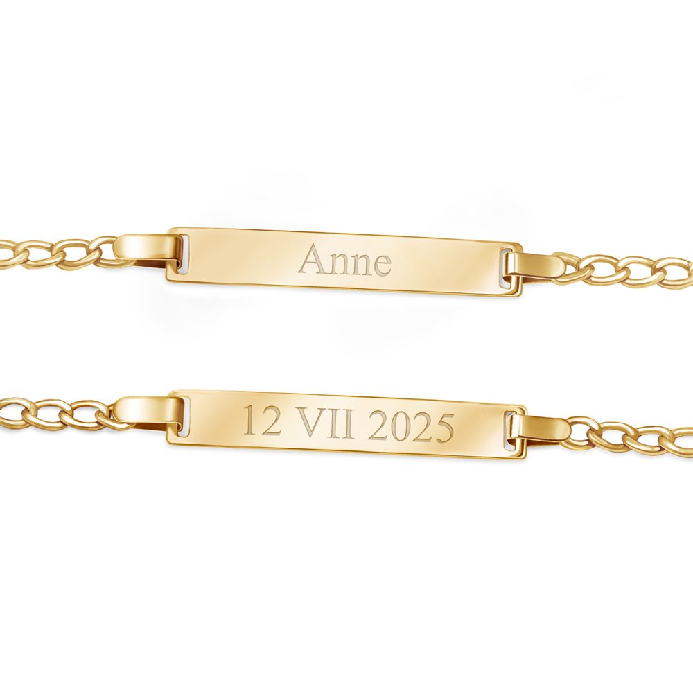 14K Gold Customized Bracelet for Children by Murrano